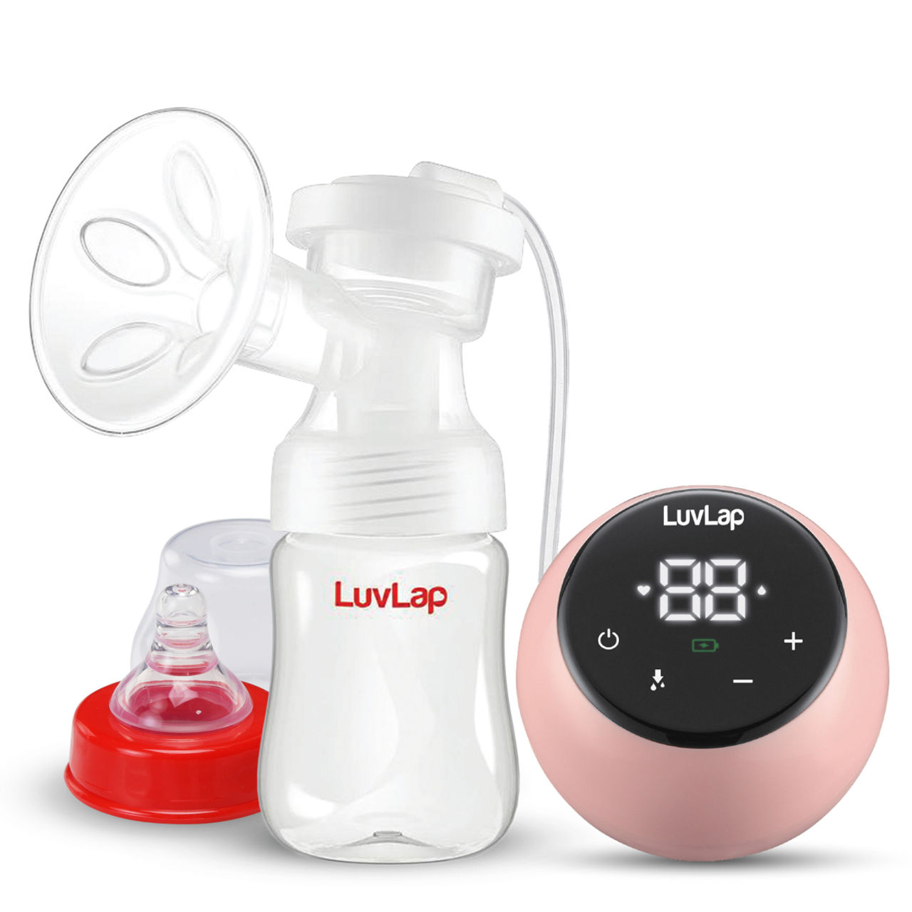 LuvLap Adore Electric Breast Pump | White