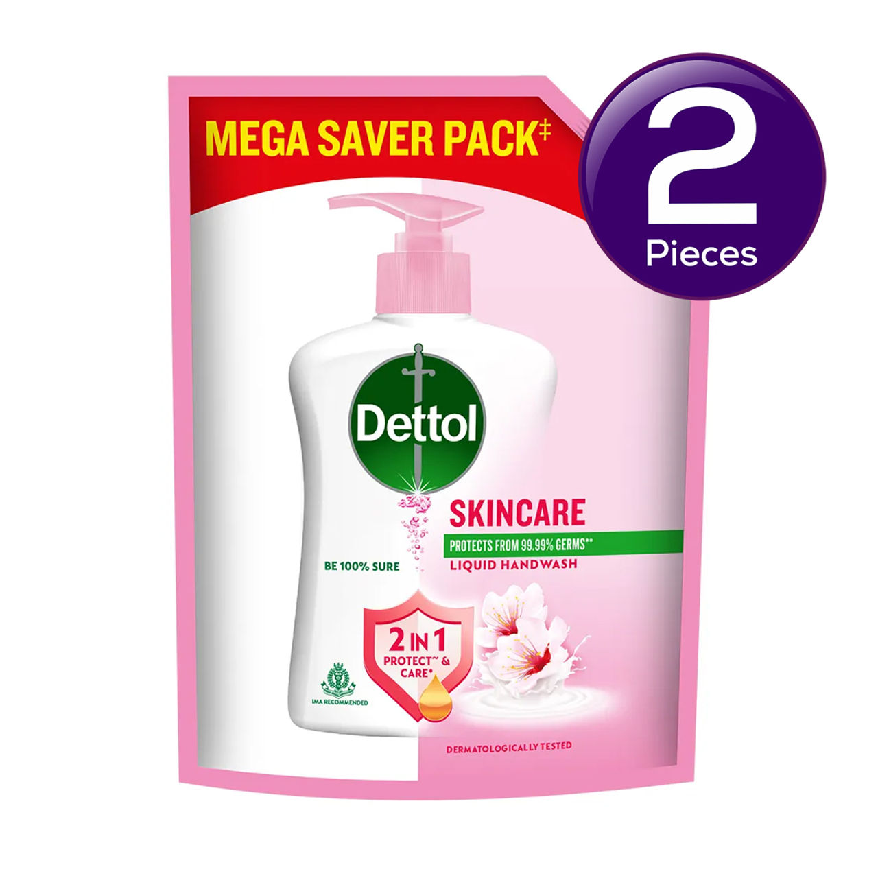 Dettol Liquid Handwash Refill - Skincare Moisturizing Hand Wash Pouch Combo