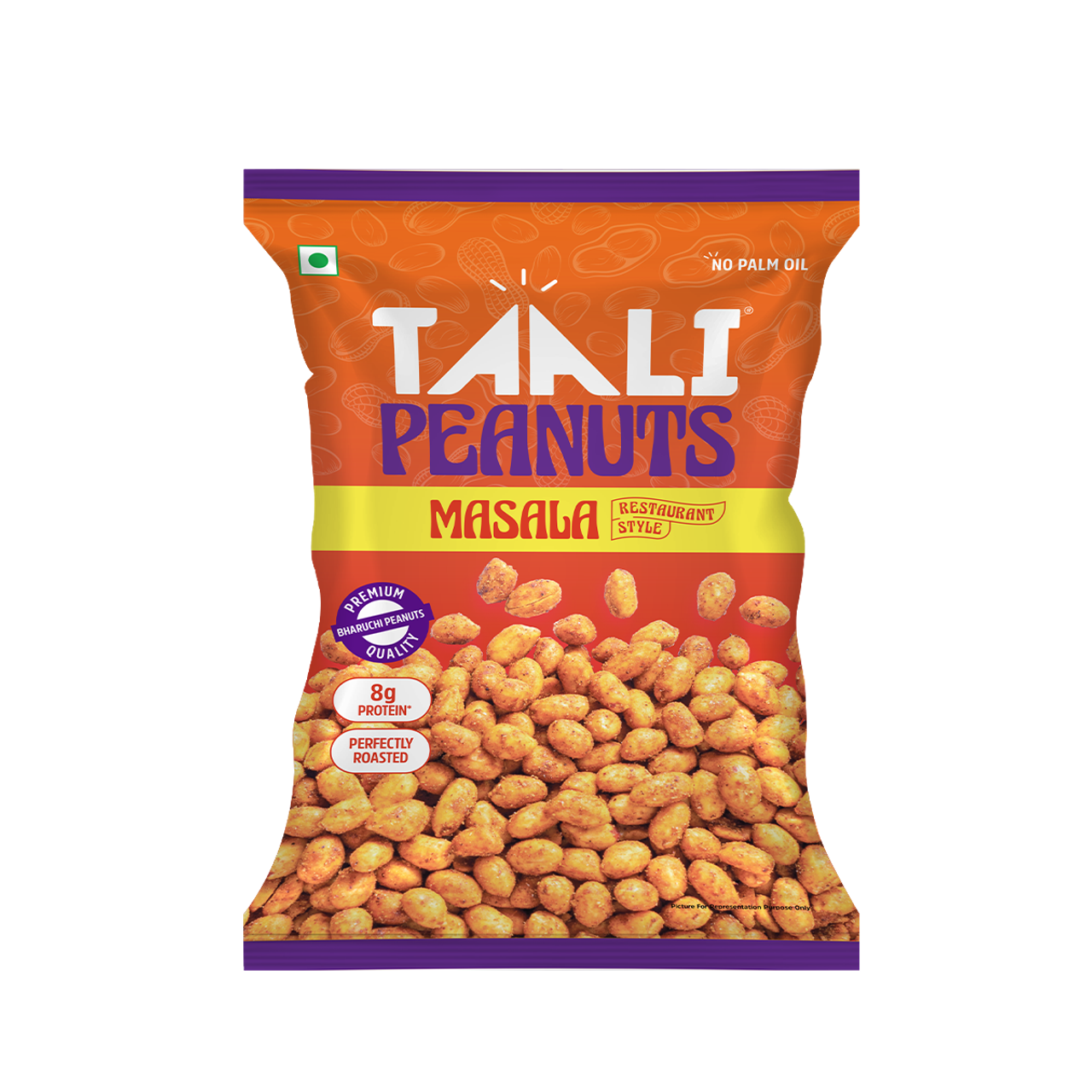 Taali Roasted Bharuchi Peanuts | Masala | Protein Rich, No Palm Oil ,Restaurant-Style Crunch