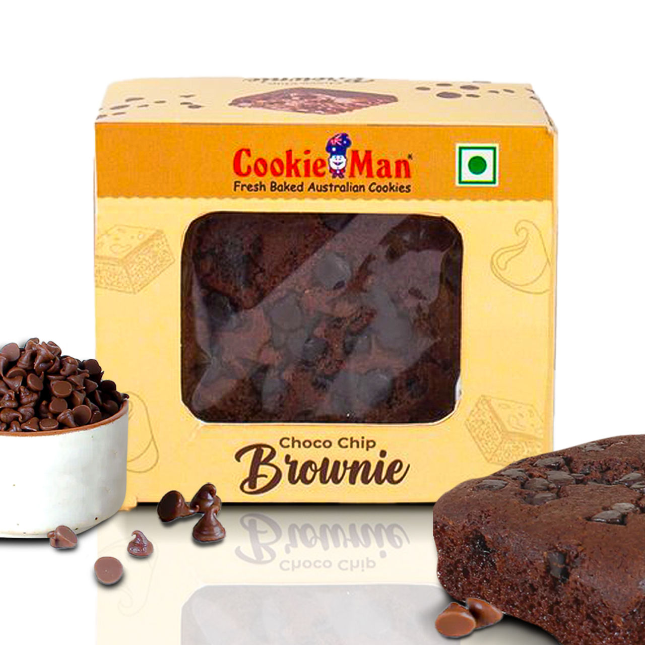 Cookie Man Choco Chip Chocolate Brownie