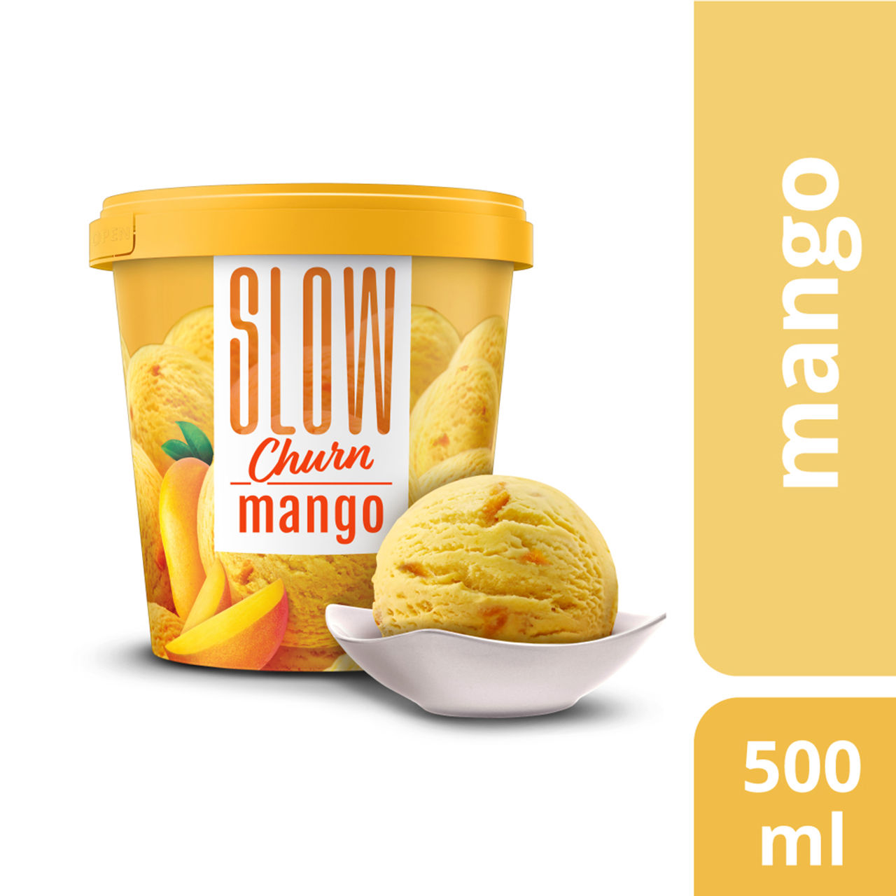 Slow Churn Mango Ice Cream Tub