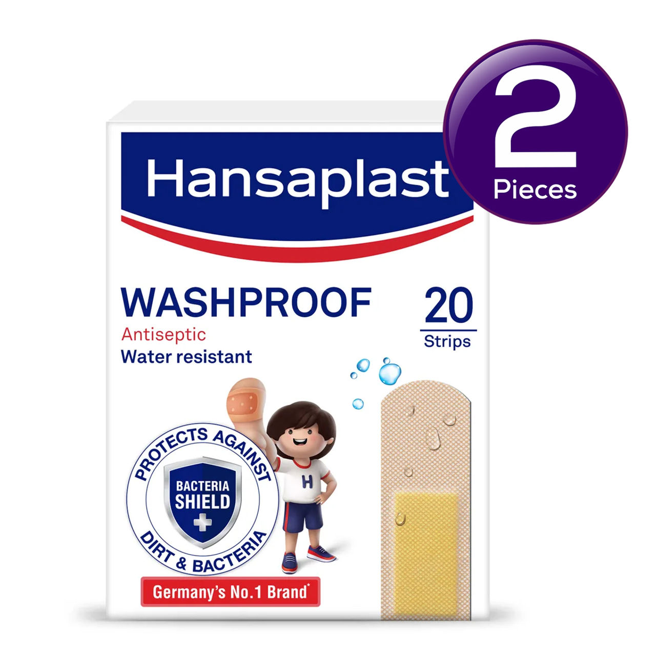 Hansaplast Washproof Antiseptic Bandage Pack Of 20 Combo