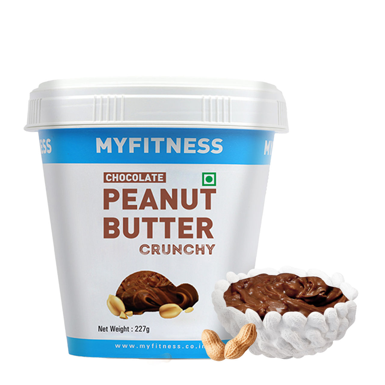 MyFitness Chocolate Peanut Butter Crunchy Spread | High Protein