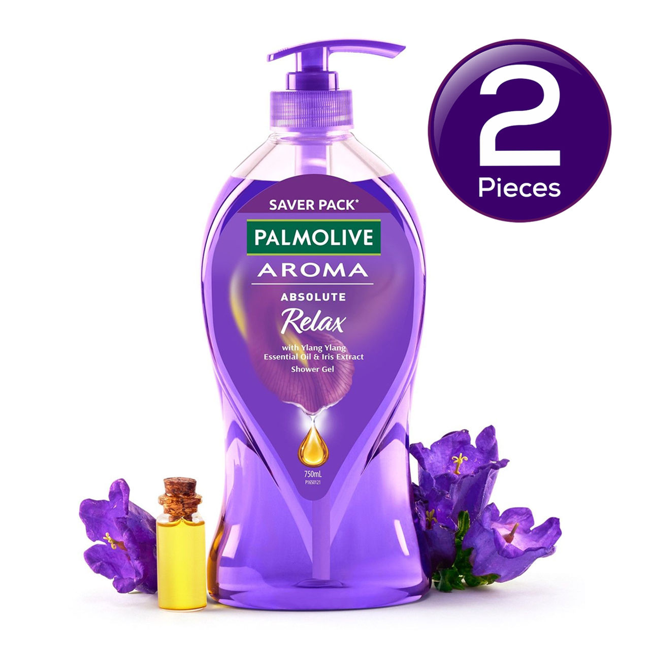 Palmolive Iris & Ylang Ylang Essential Oil Aroma Absolute Relax, Moisturizing Body Wash 750 ml Combo
