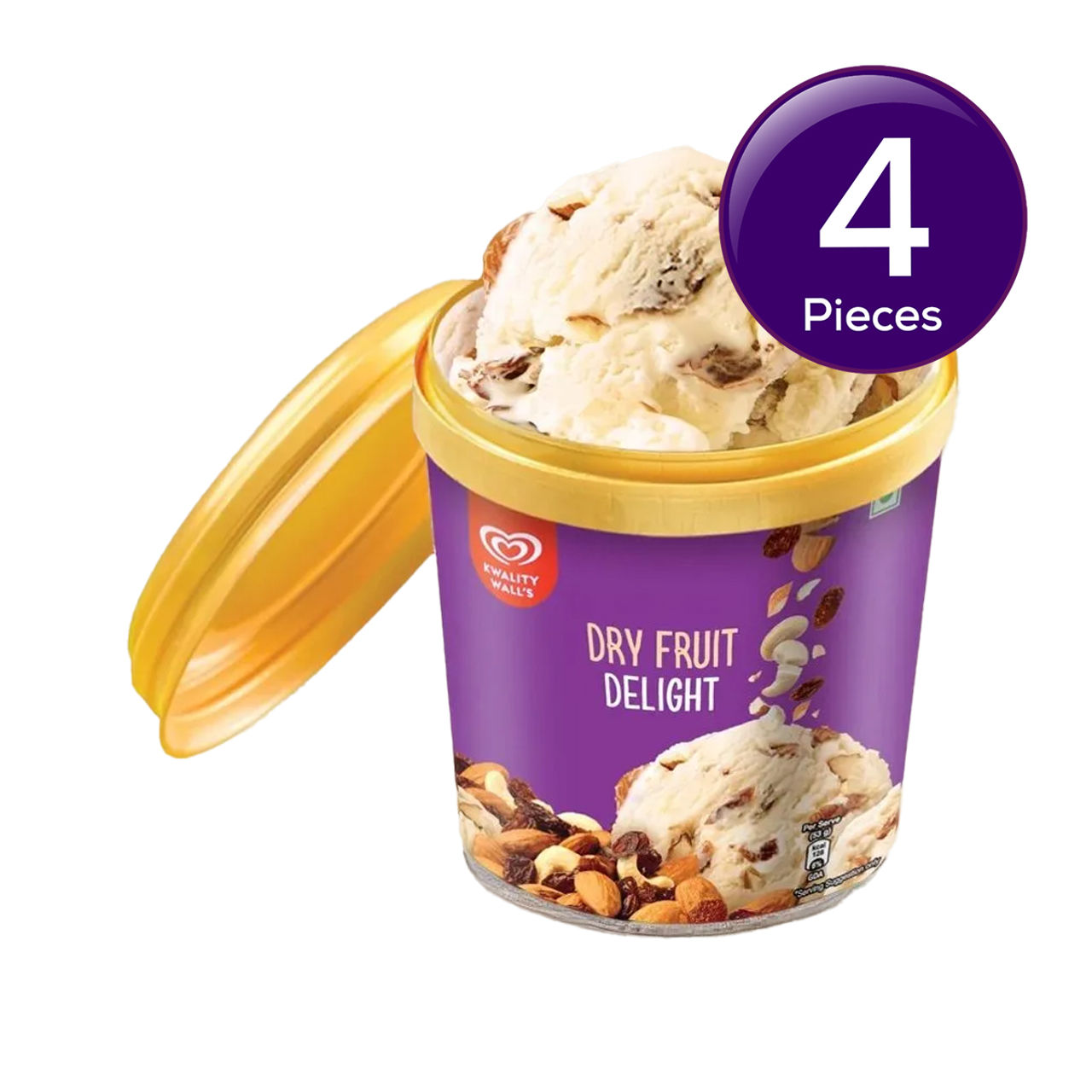 Kwality Wall's Dry Fruit Delight Cup 100 ml Combo