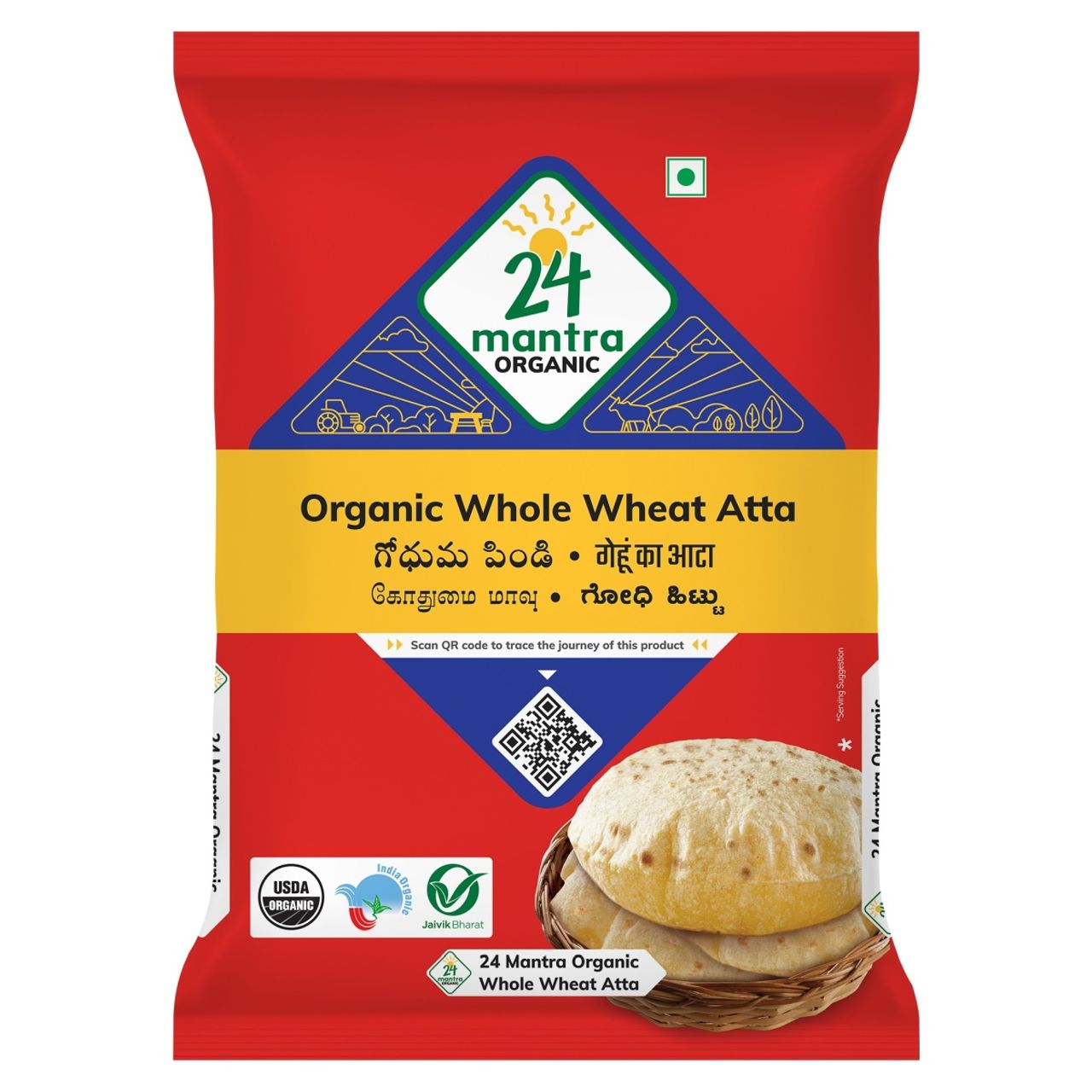 24 Mantra Organic Whole Wheat Atta