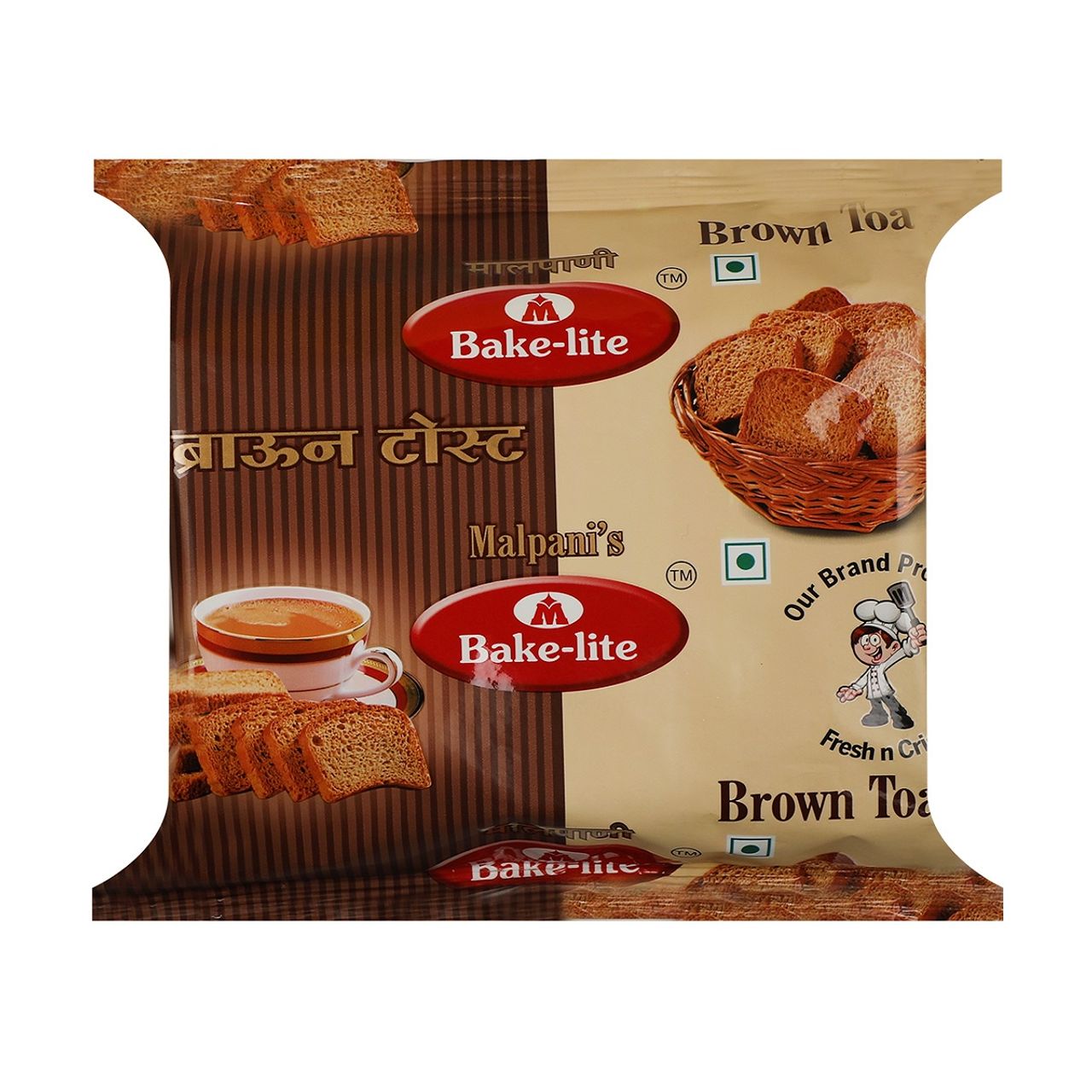 Malpani Cookie Magic Plain Cake Bakelite Brown Toast | Bromate-free and Trans Fat-free