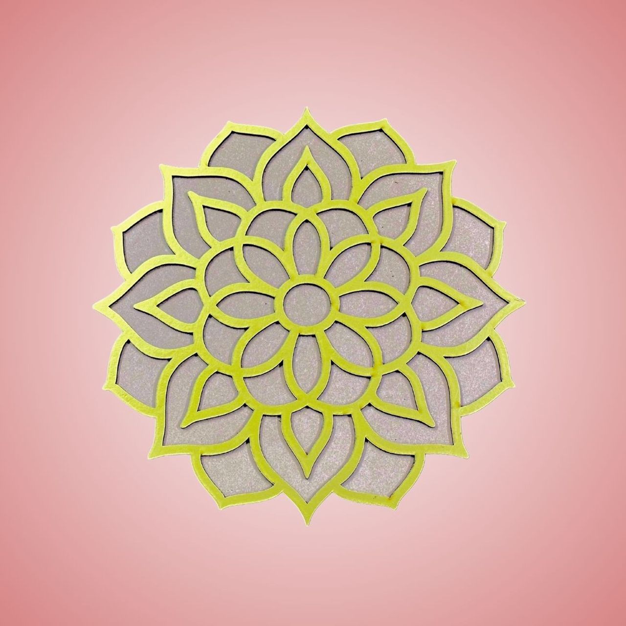 DiaCraft Rangoli Stencil Radiance Mdf | 4 X 4 Inch
