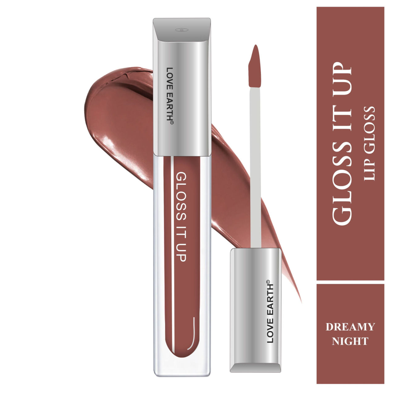 Love Earth Lip Gloss - Dreamy Night (Brown Glitter) Brown Glitter