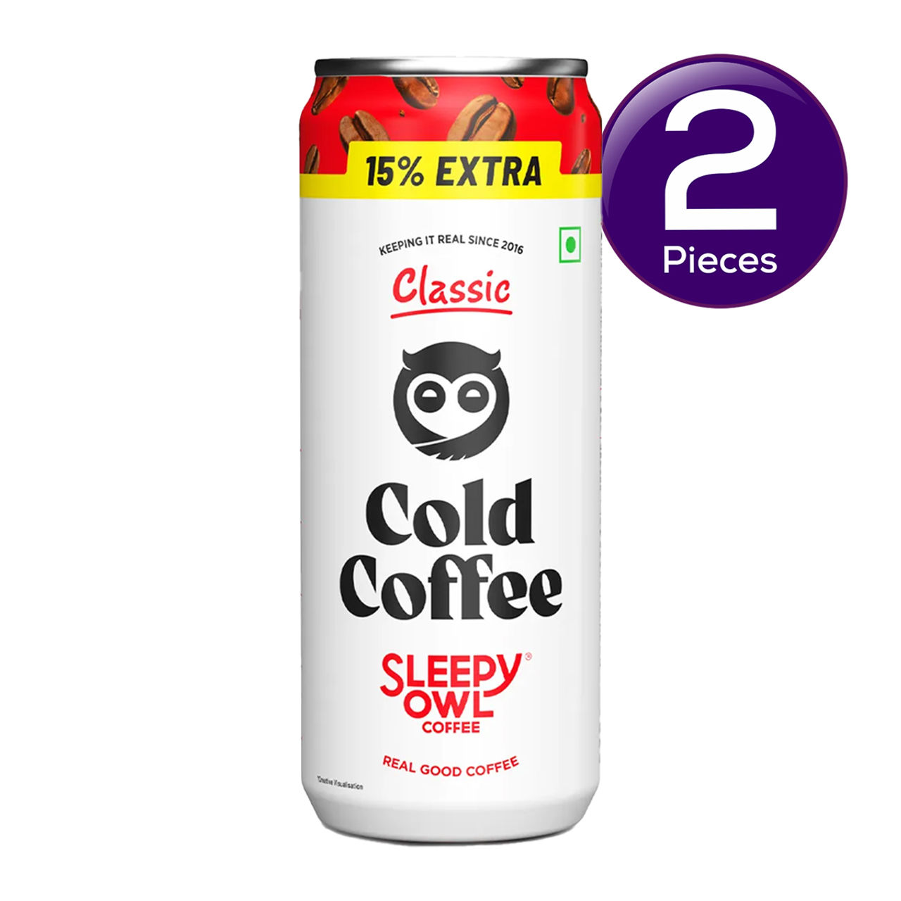 Sleepy Owl Cold Coffee Can - Classic 200 ml Combo