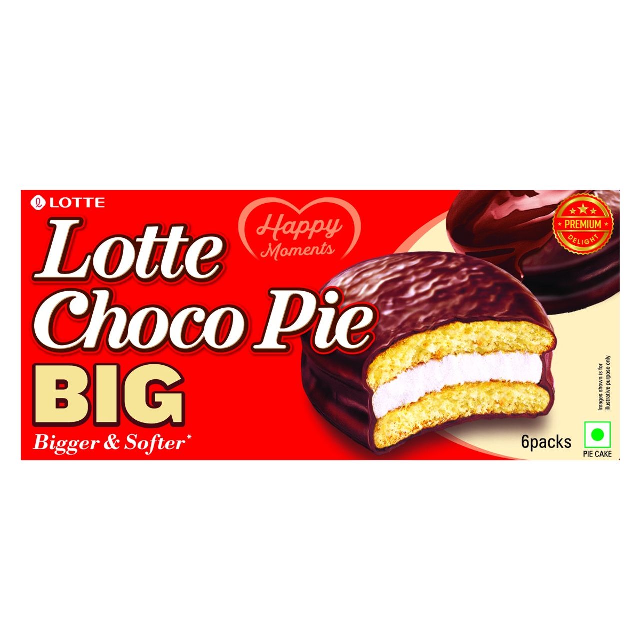 Lotte Choco Pie Big - Pack Of 6