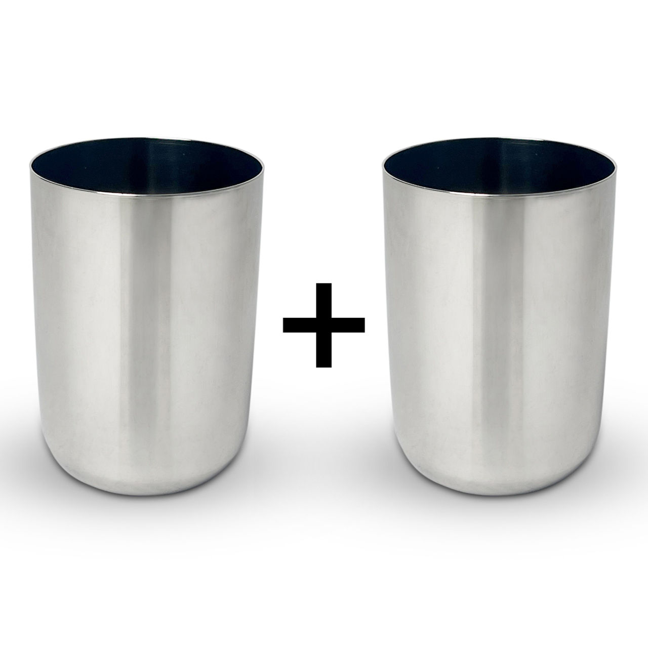 Bombay Kookware Stainless Steel Glass 1 pc X 2 Combo
