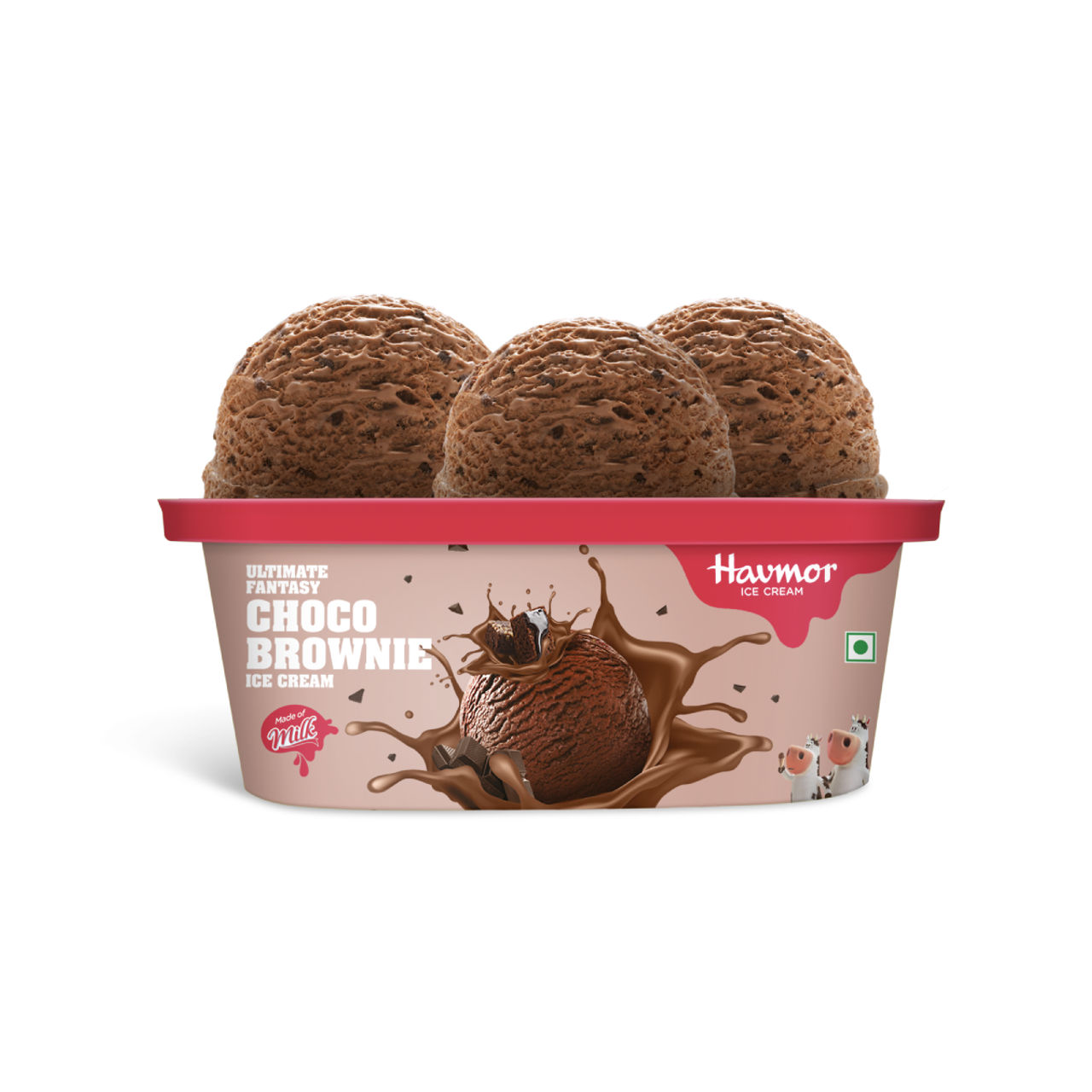 Havmor Choco Brownie Ice Cream Tub