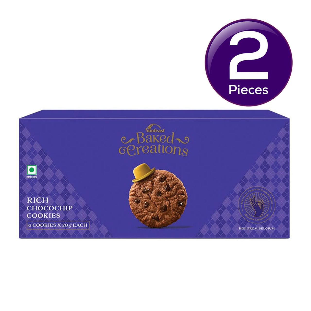 Sunfeast Baked Creations Rich Choco Chip 120 g Combo