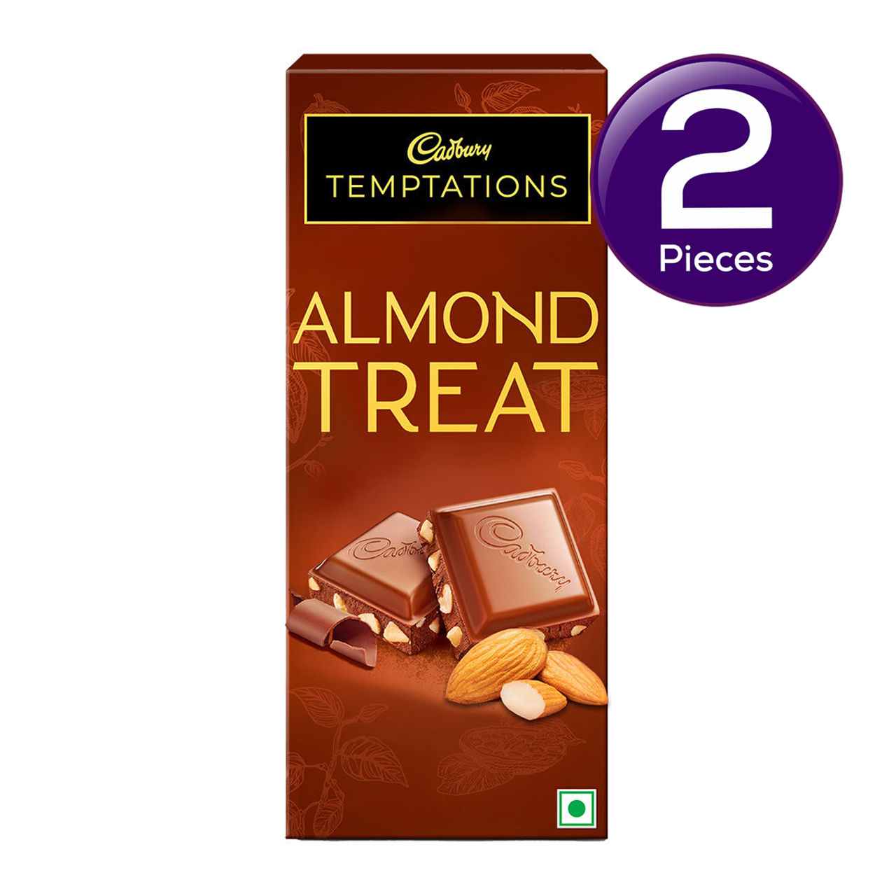 Cadbury Temptations Almond Treat Premium Chocolate Bar 70 g Combo