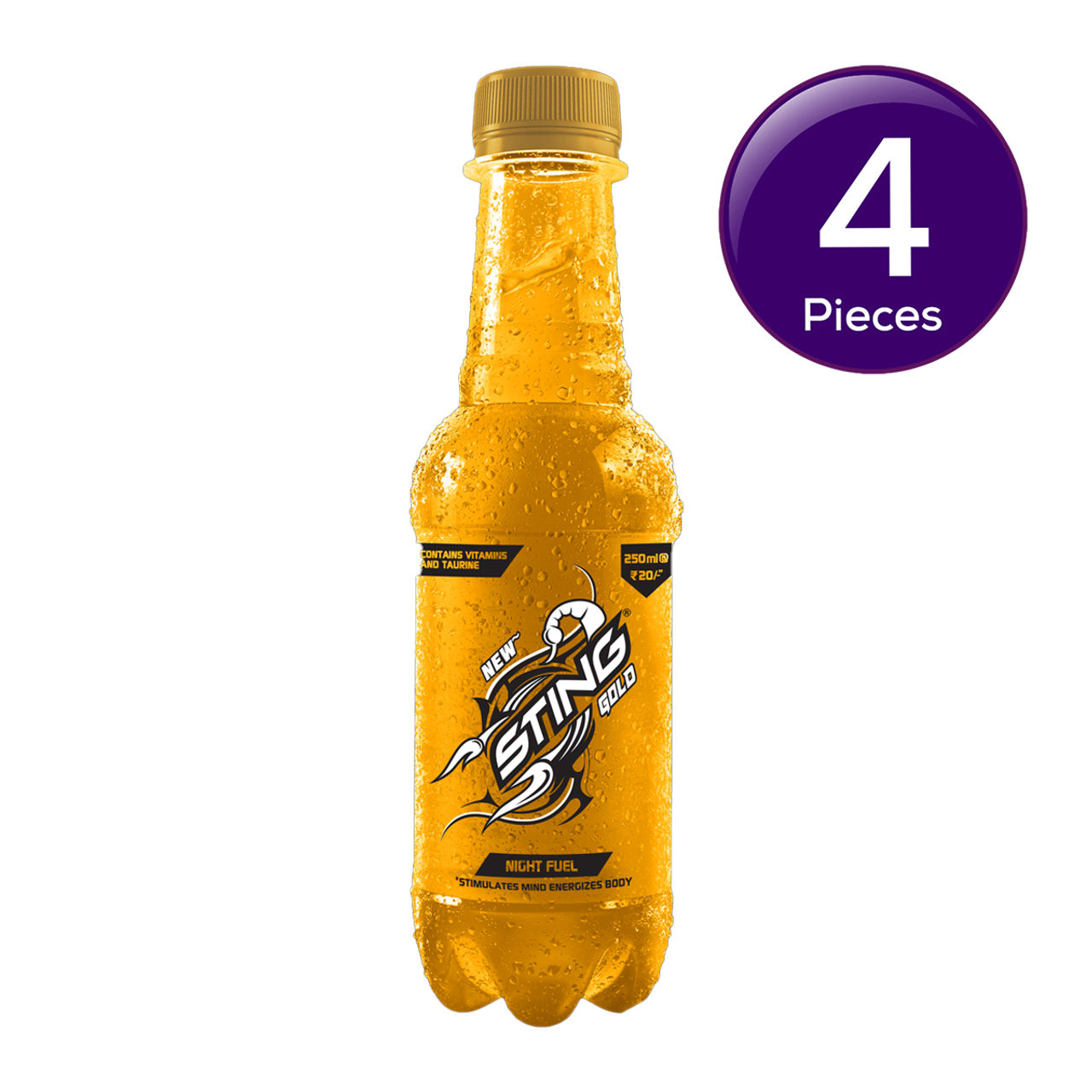 Sting Gold Night Fuel Energy Drink 250 ml X 4 Combo