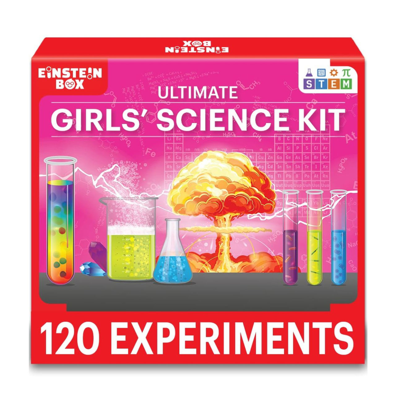 Einstein Box Ultimate Girls' Science Kit For Girls Ages 6-8-10-12 Years