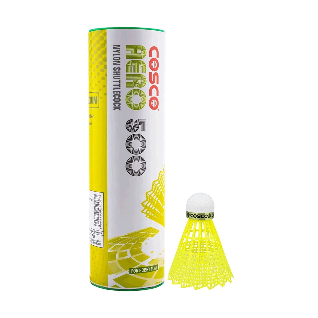 Cosco Aero 500 Nylon Shuttle Cockk ,Pack Of 6 | Made In India