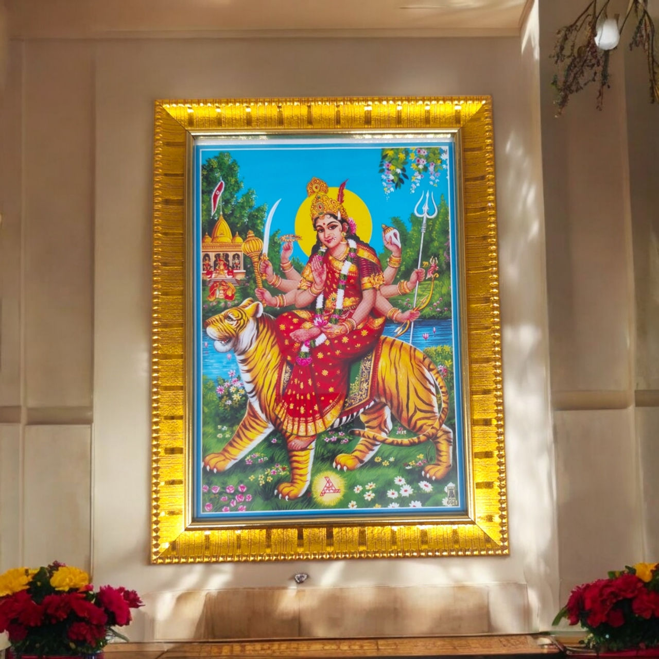 Svasti Durga Deity Photo | Multicolor - One Size