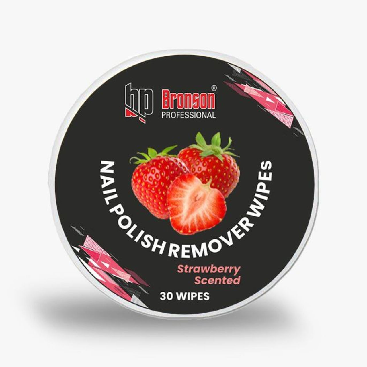 Bronson Professional Nail Polish Remover Wipes - Stawberry