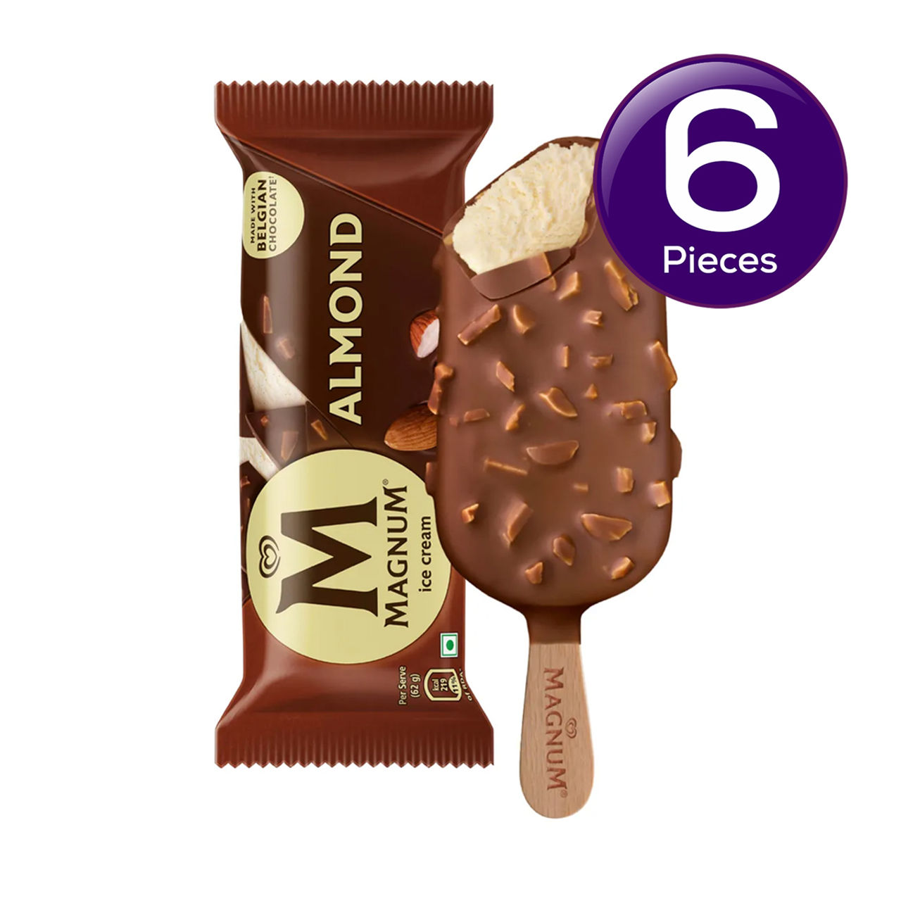 Kwality Wall's Magnum Almond Ice Cream Stick Combo