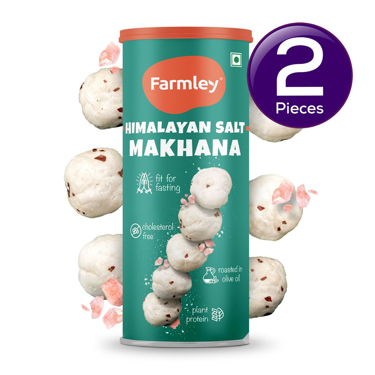 Farmley Himalayan Salted Makhana Roasted In Olive Oil 77 g Combo