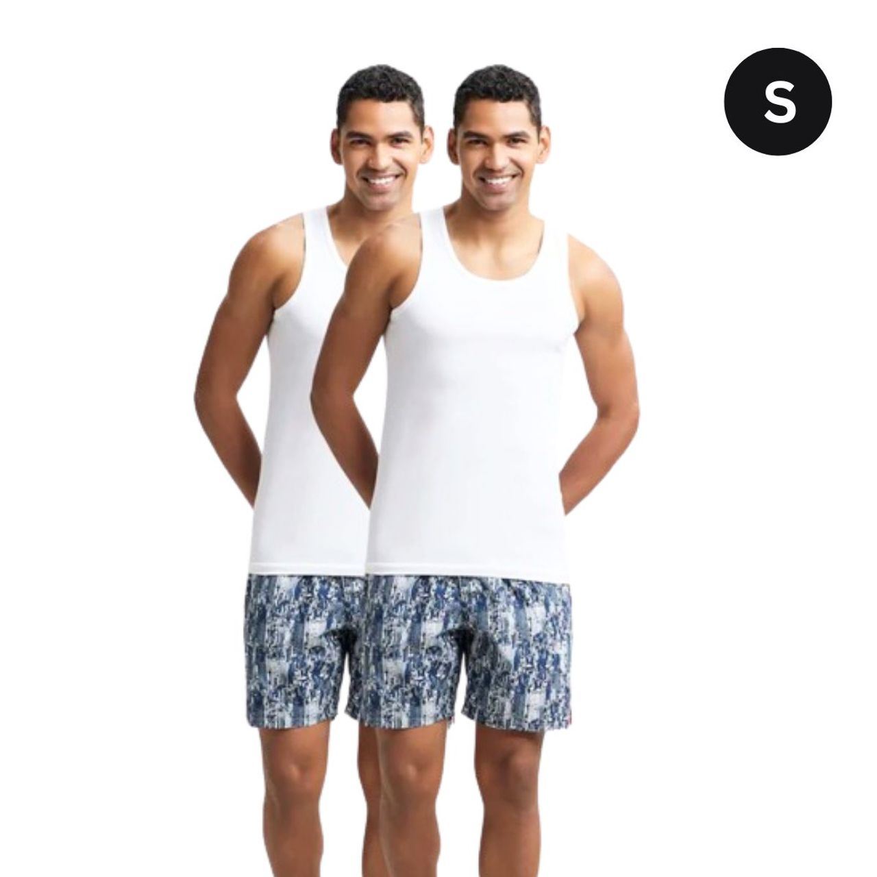 Jockey 8820 Men's Super Combed Cotton Round Neck Vest|Extended Length|Easy Tuck|PO2 | White-S