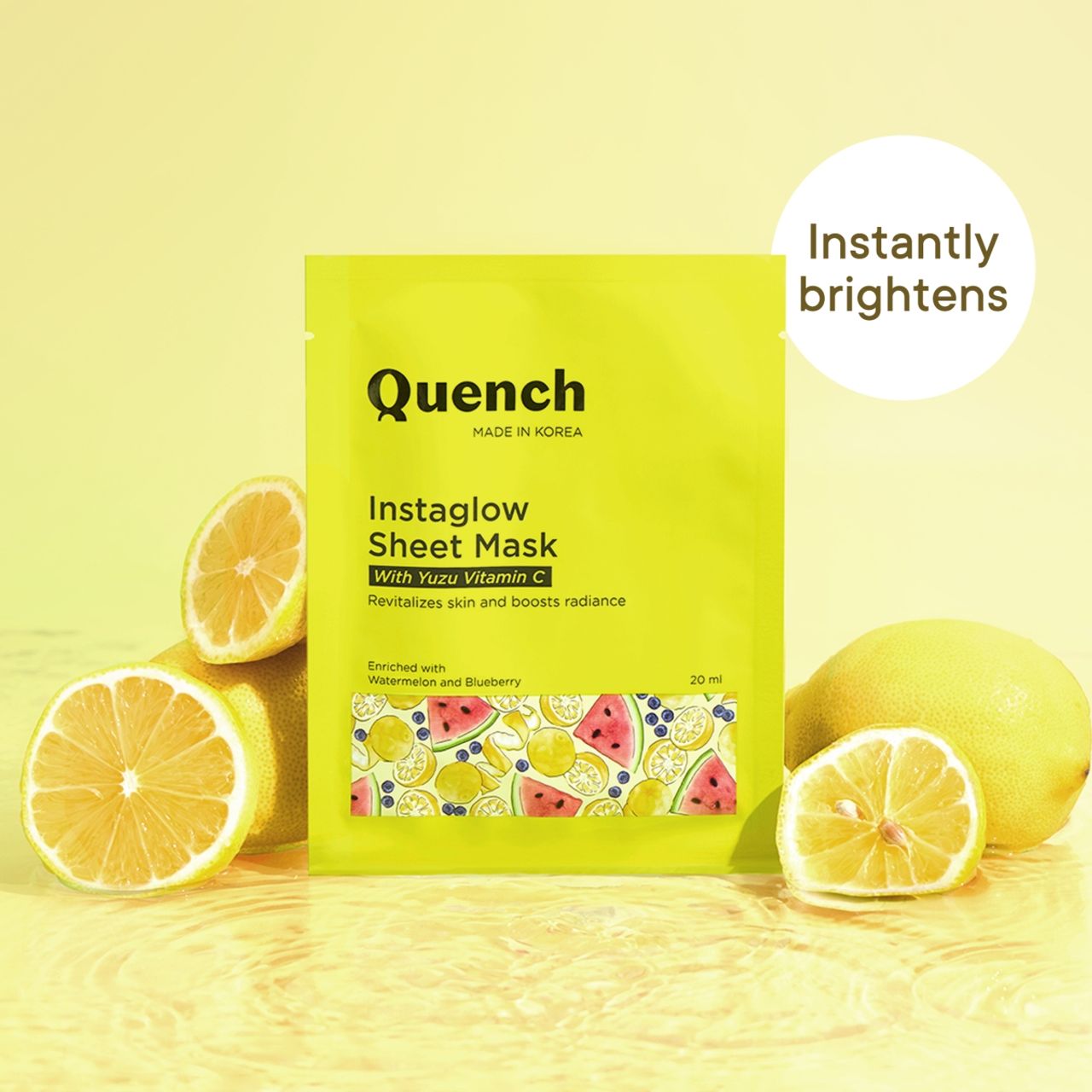 Quench Vitamin C Instaglow Sheet Mask (Face Mask)