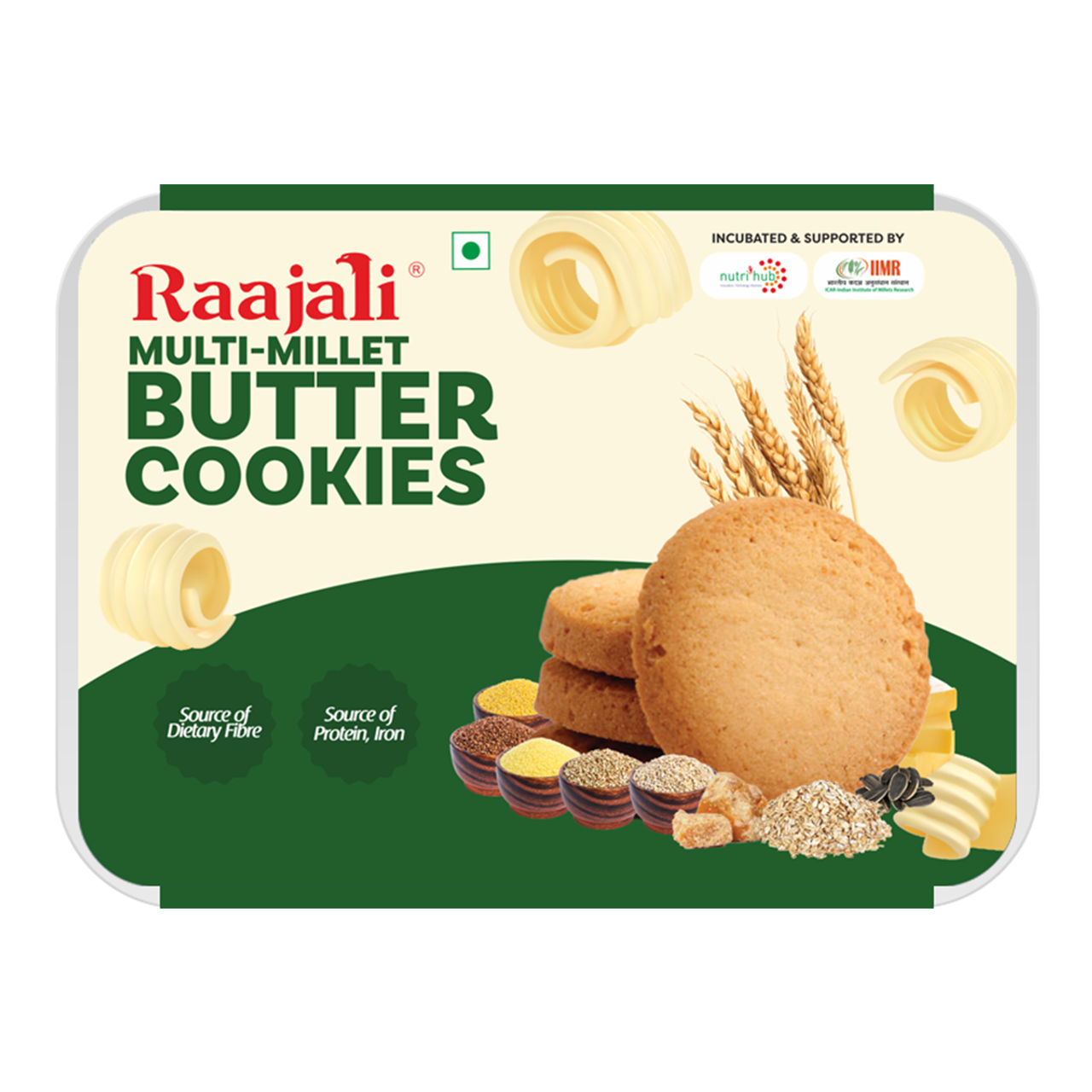 Raajali Multimillet Butter Cookies
