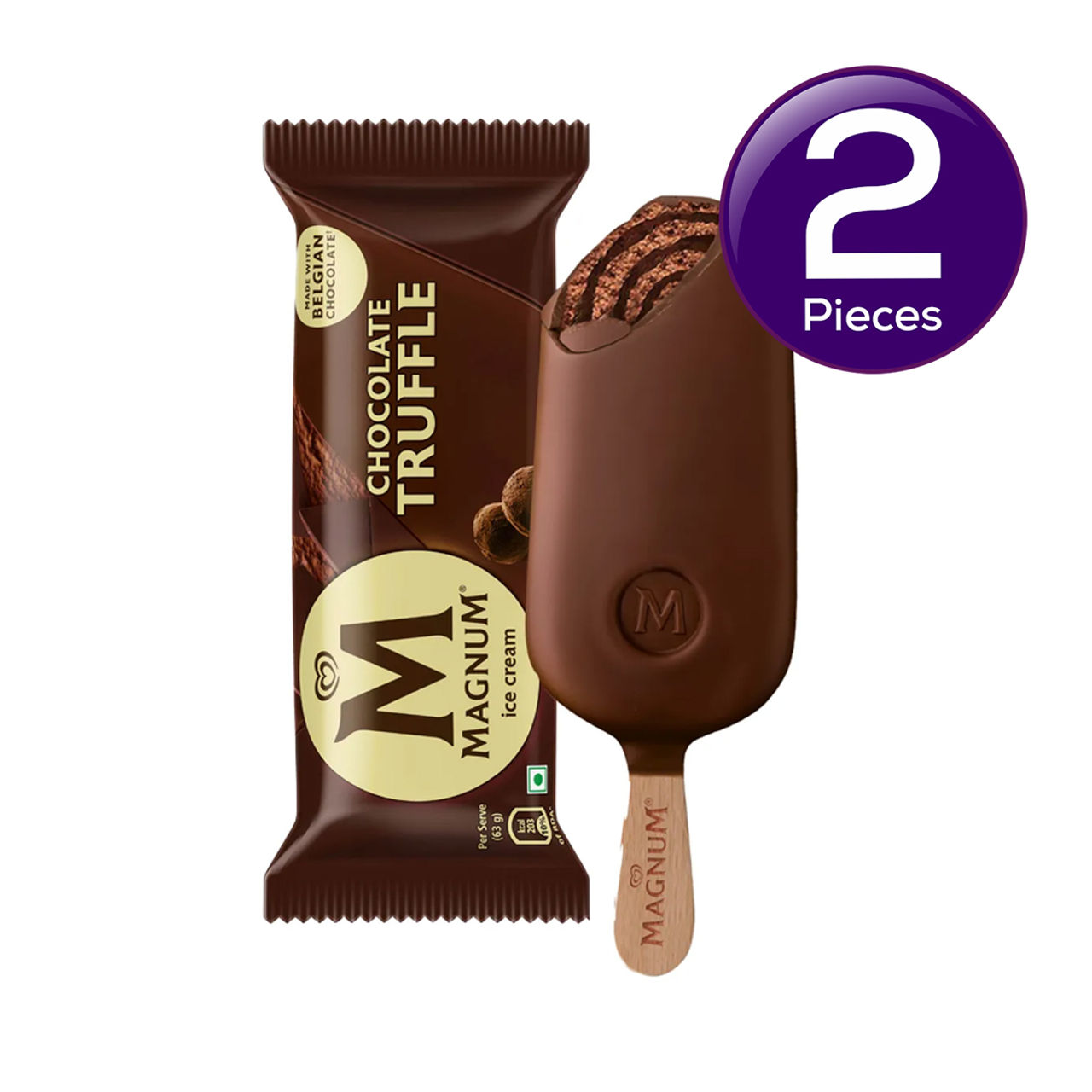 Kwality Wall's Magnum Chocolate Truffle ice Cream Stick Combo
