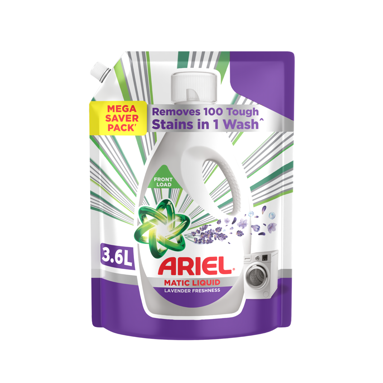 Ariel Matic Front Load Liquid Detergent - Lavender