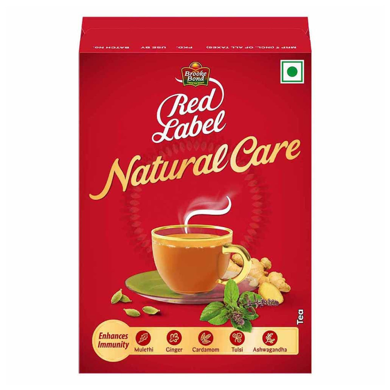 Red Label Natural Care Natural Tea with 5 Ayurvedic Ingredients
