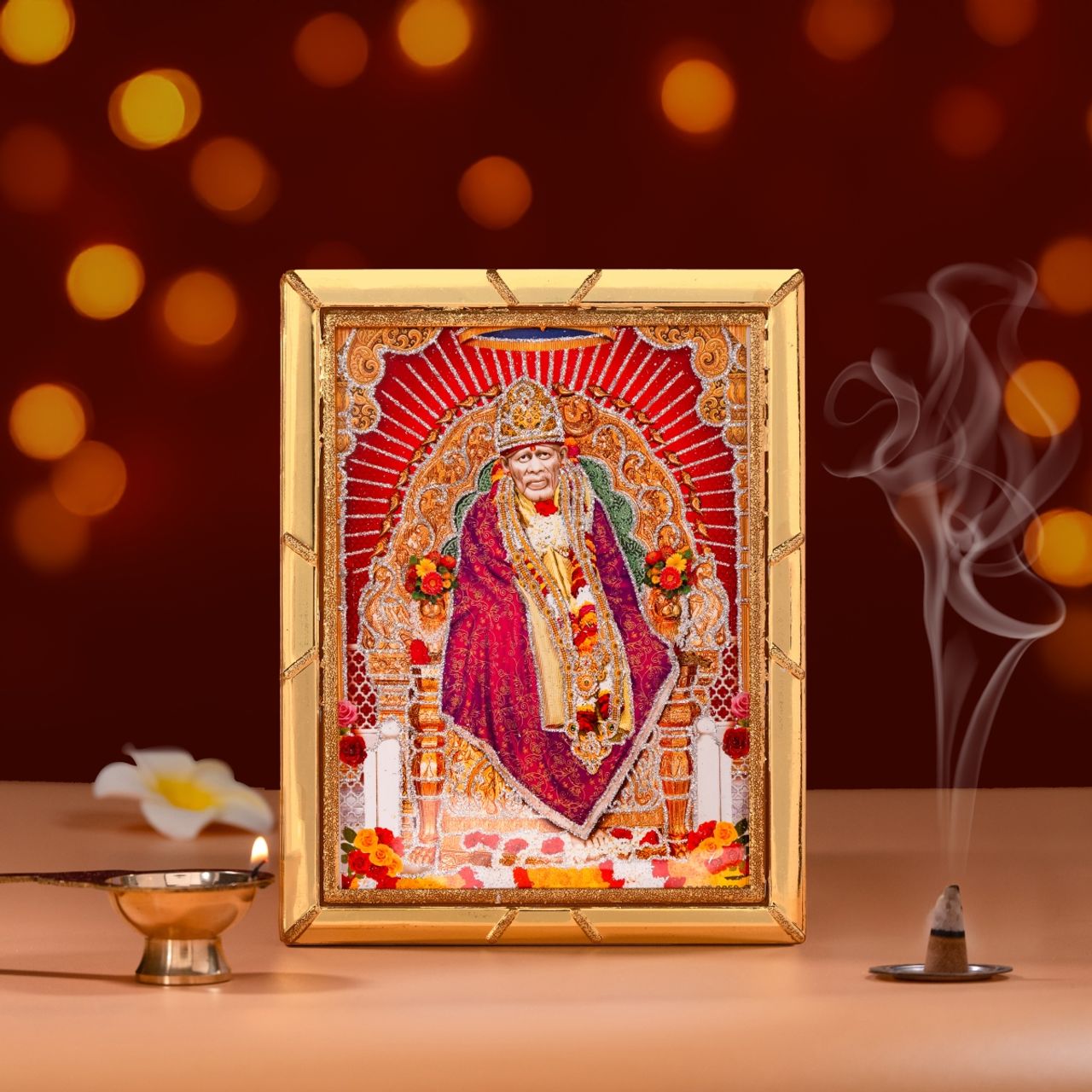 Jai Kashi Shirdi Sai Baba Diety Photo