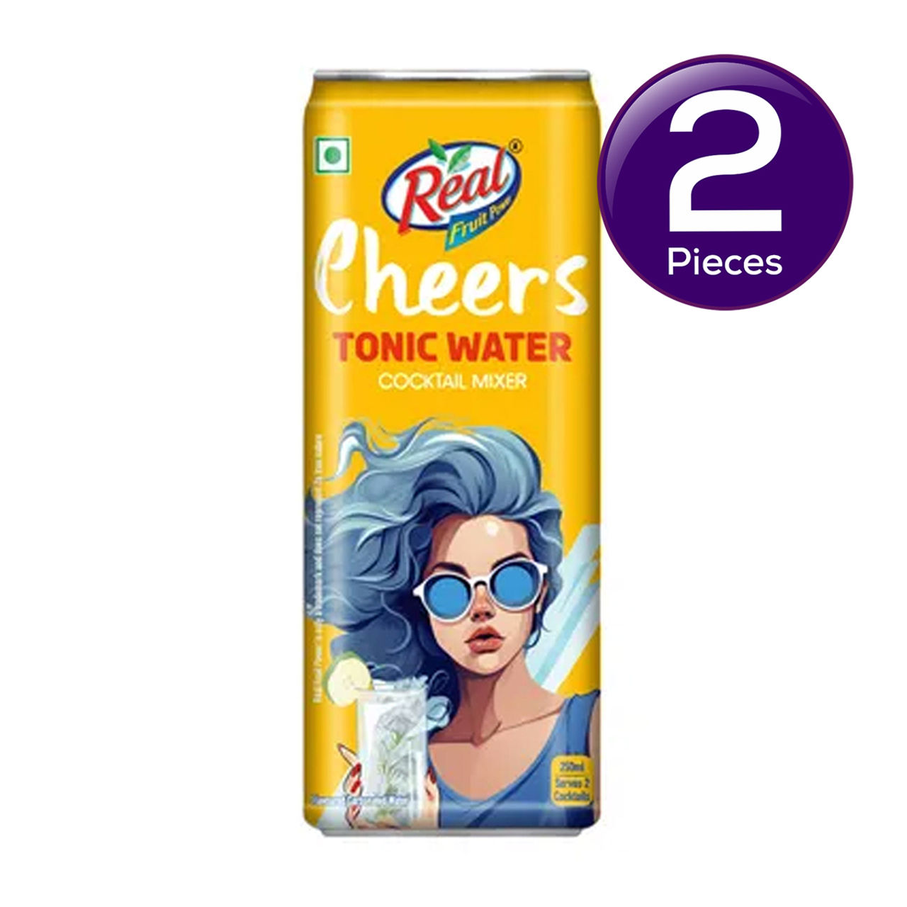 Real Cheers Tonic Water - Cocktail Mixer 250 ml X 2 Combo