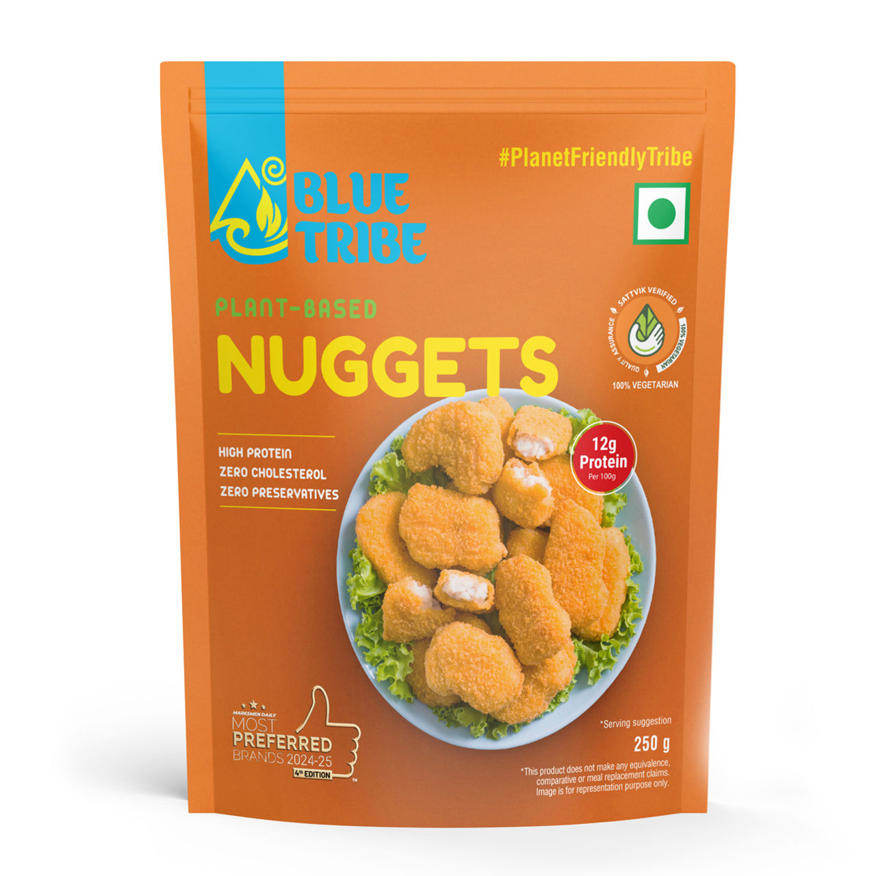 Blue Tribe Foods Plant Based Nuggets 100% Vegetarian
