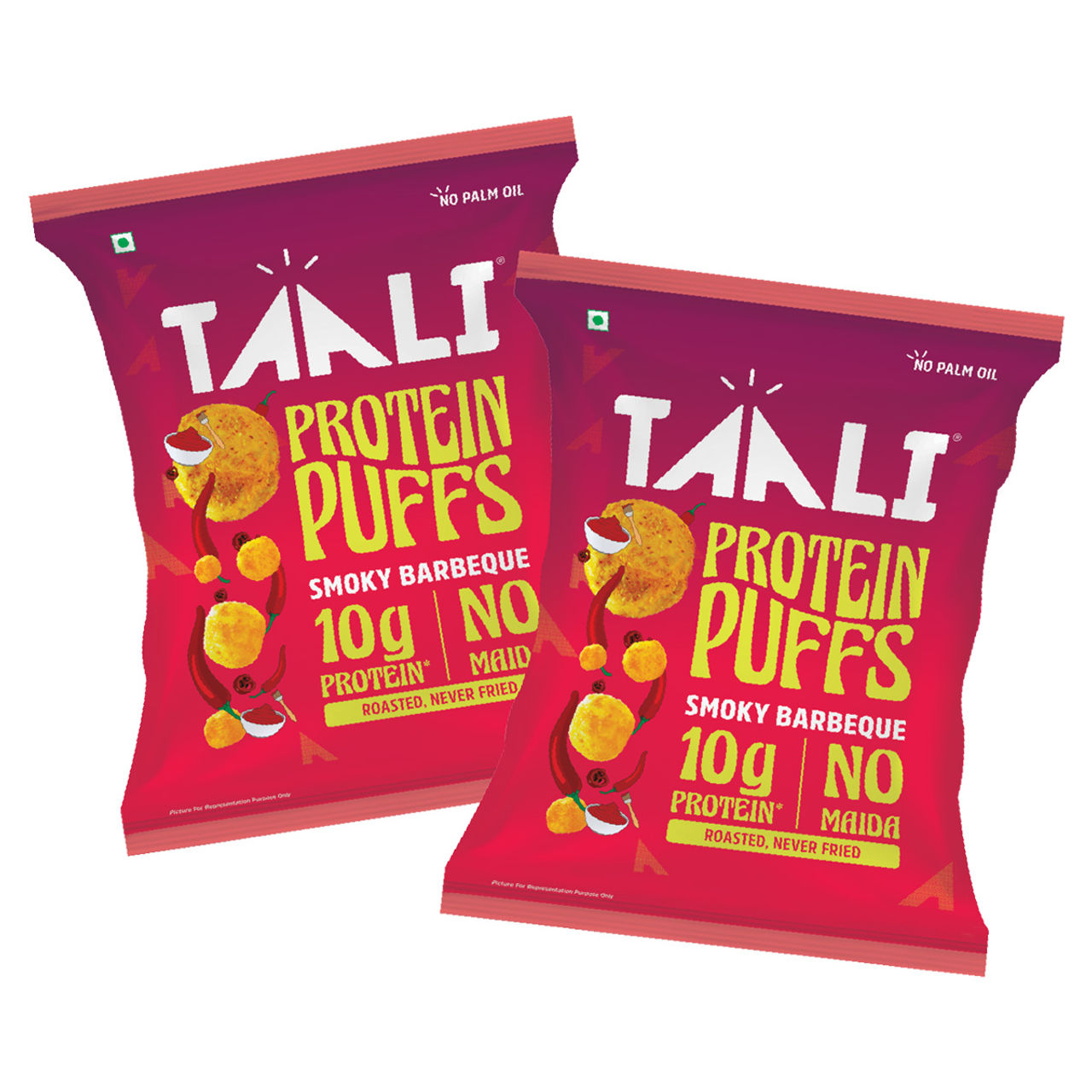 Taali Protein Puff Smoky Barbeque 60 g Combo