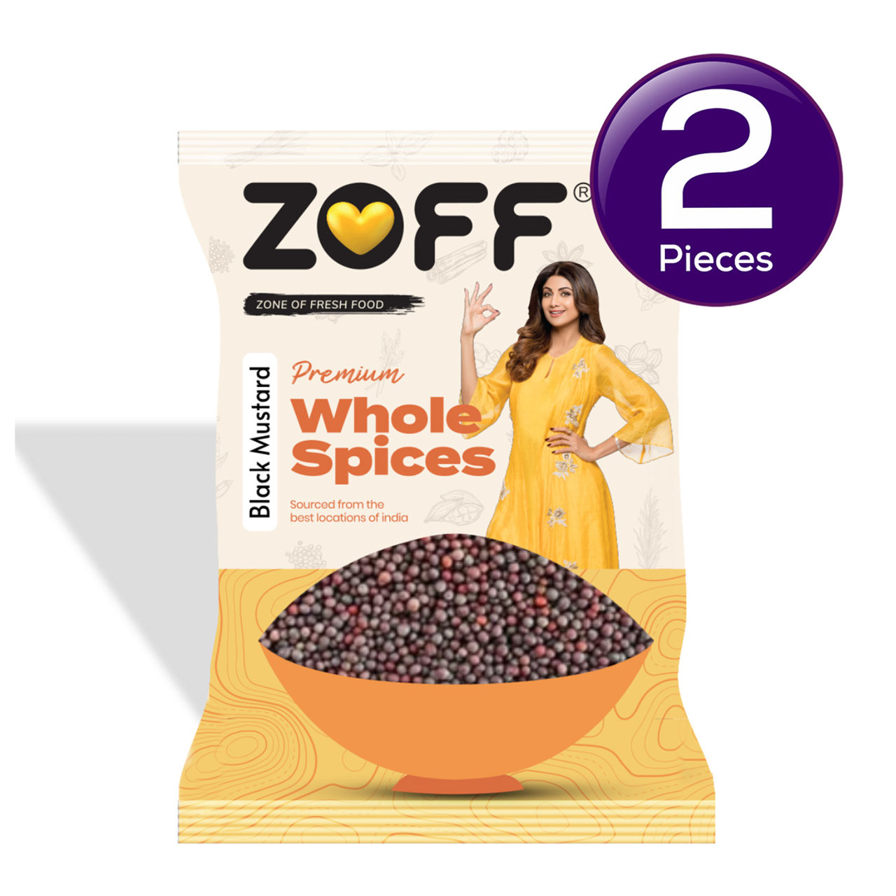 ZOFF Black Mustard Seeds Whole - Rai Combo