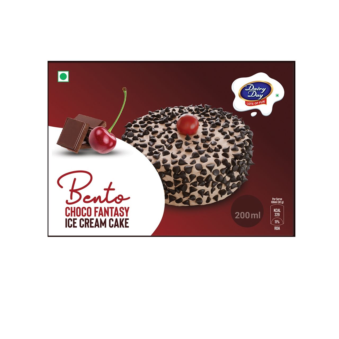 Dairy Day Bento Cake Choco Fantasy Ice Cream Cake - Box