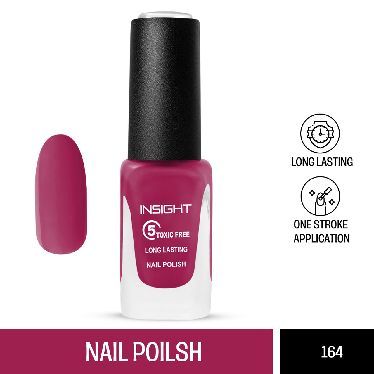 Insight Cosmetics 5 Toxic Free Long Lasting Nail Polish - 164