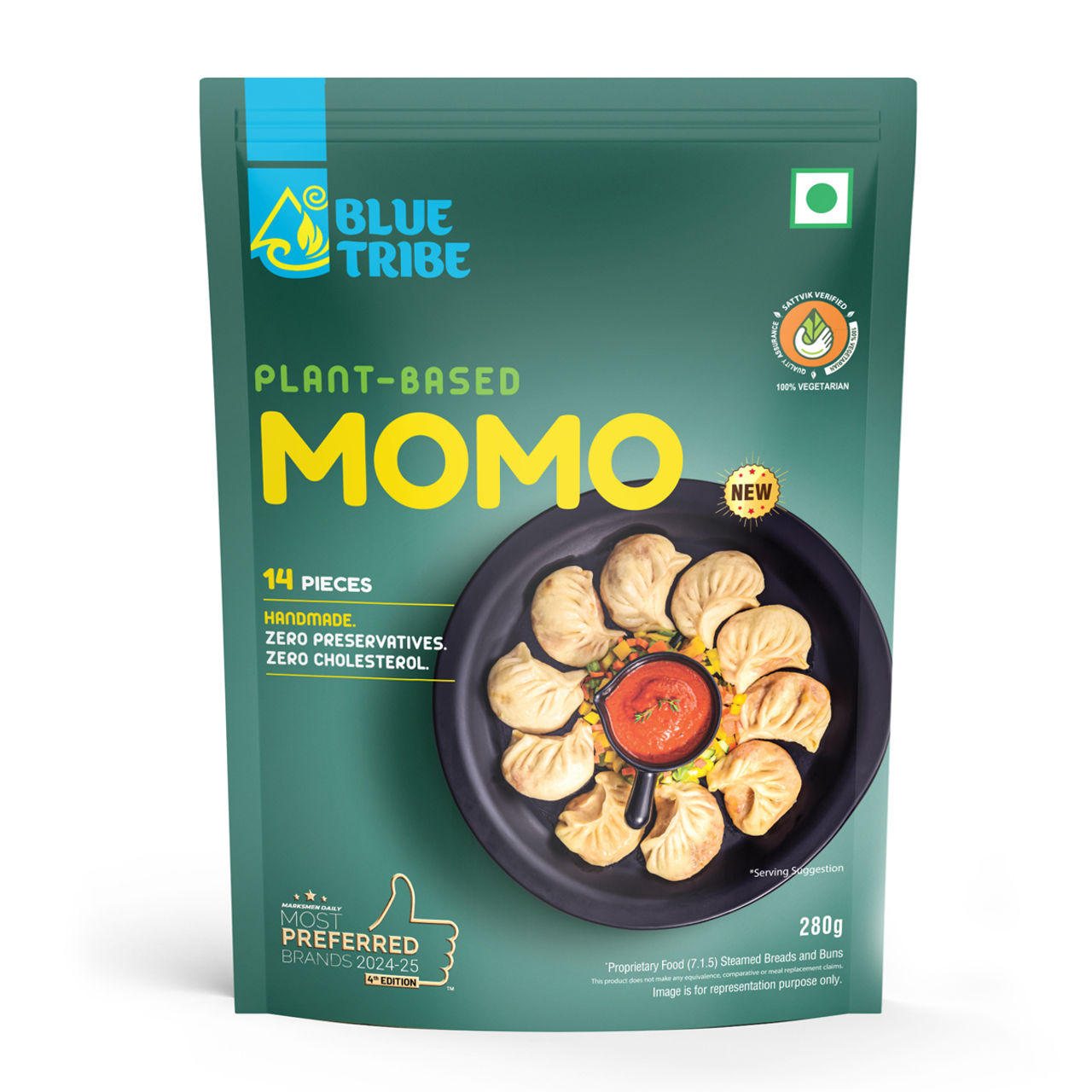 Blue Tribe Foods Plant Based Momo 100% Vegetarian