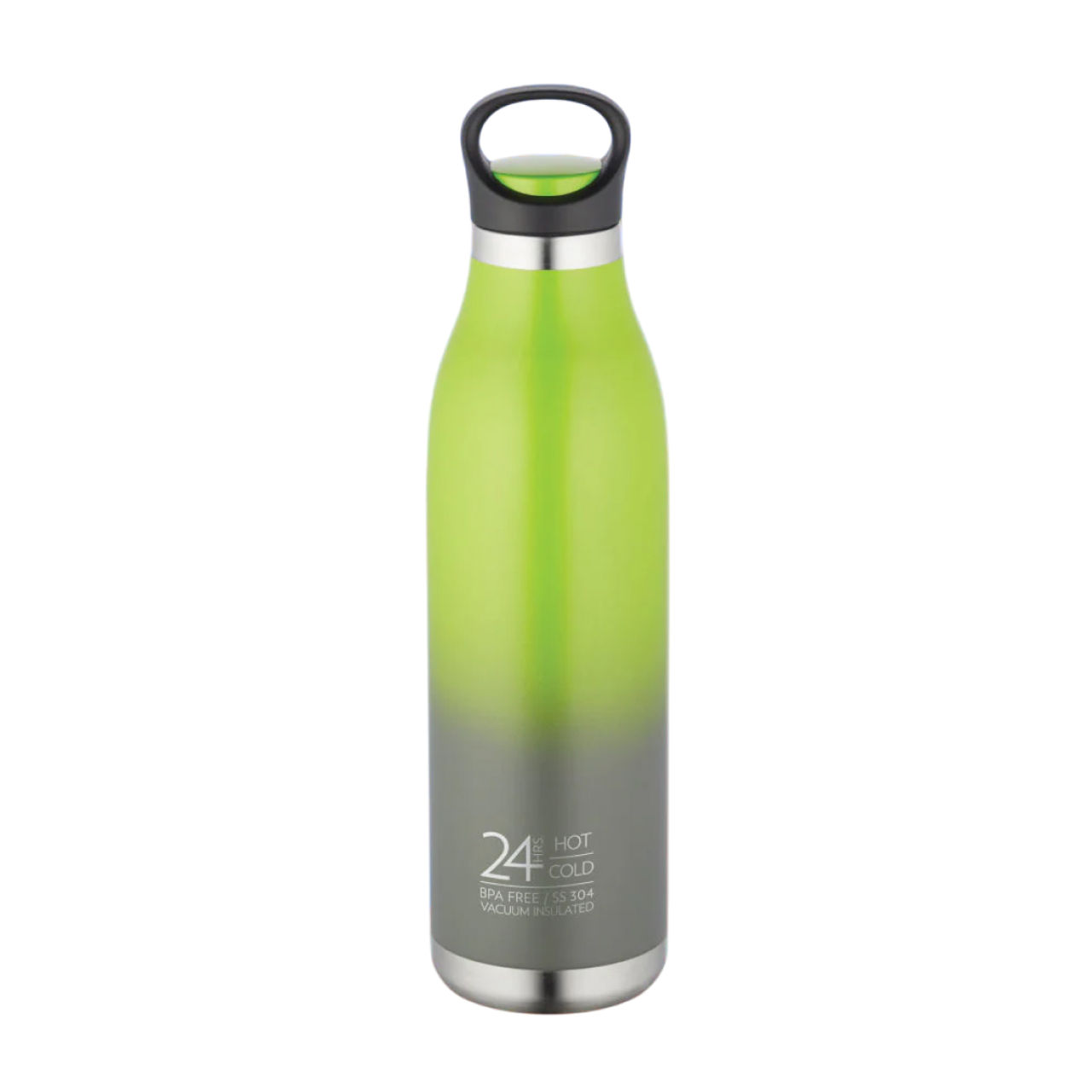Borosil Stainless Steel Hydra Colourcrush Vacuum Insulated Flask Water Bottle - 700 ml | Green