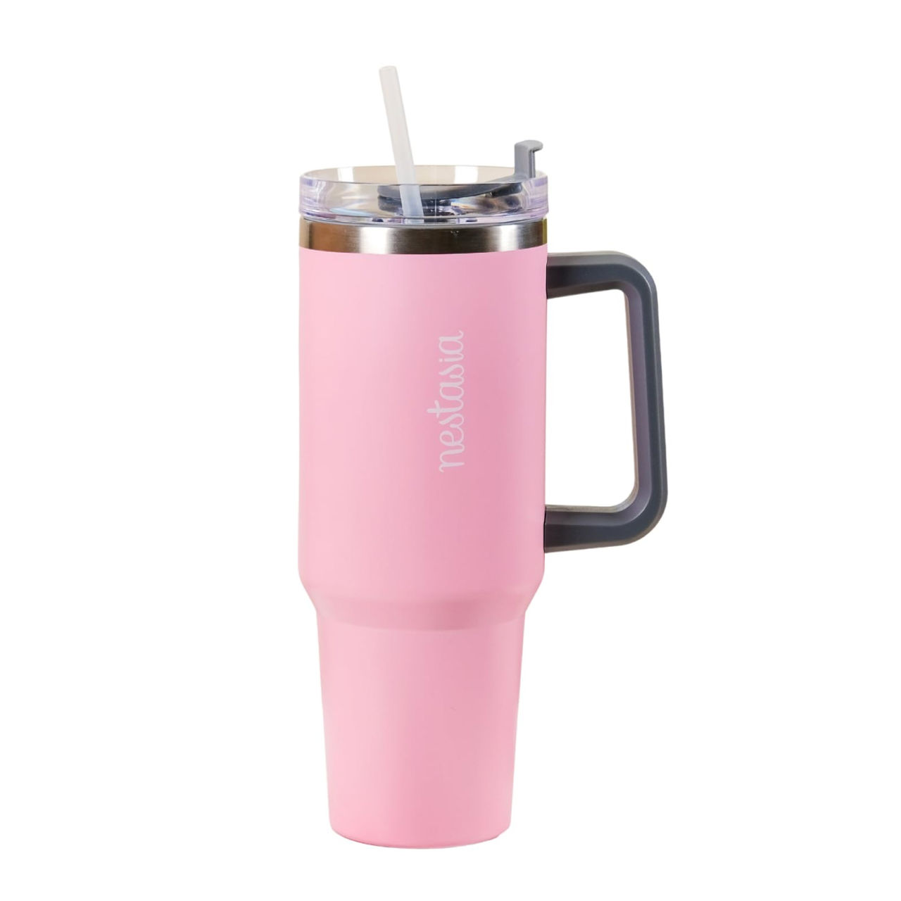 Nestasia Stainless Steel Vacuum Insulated Tumbler With Lid Pink