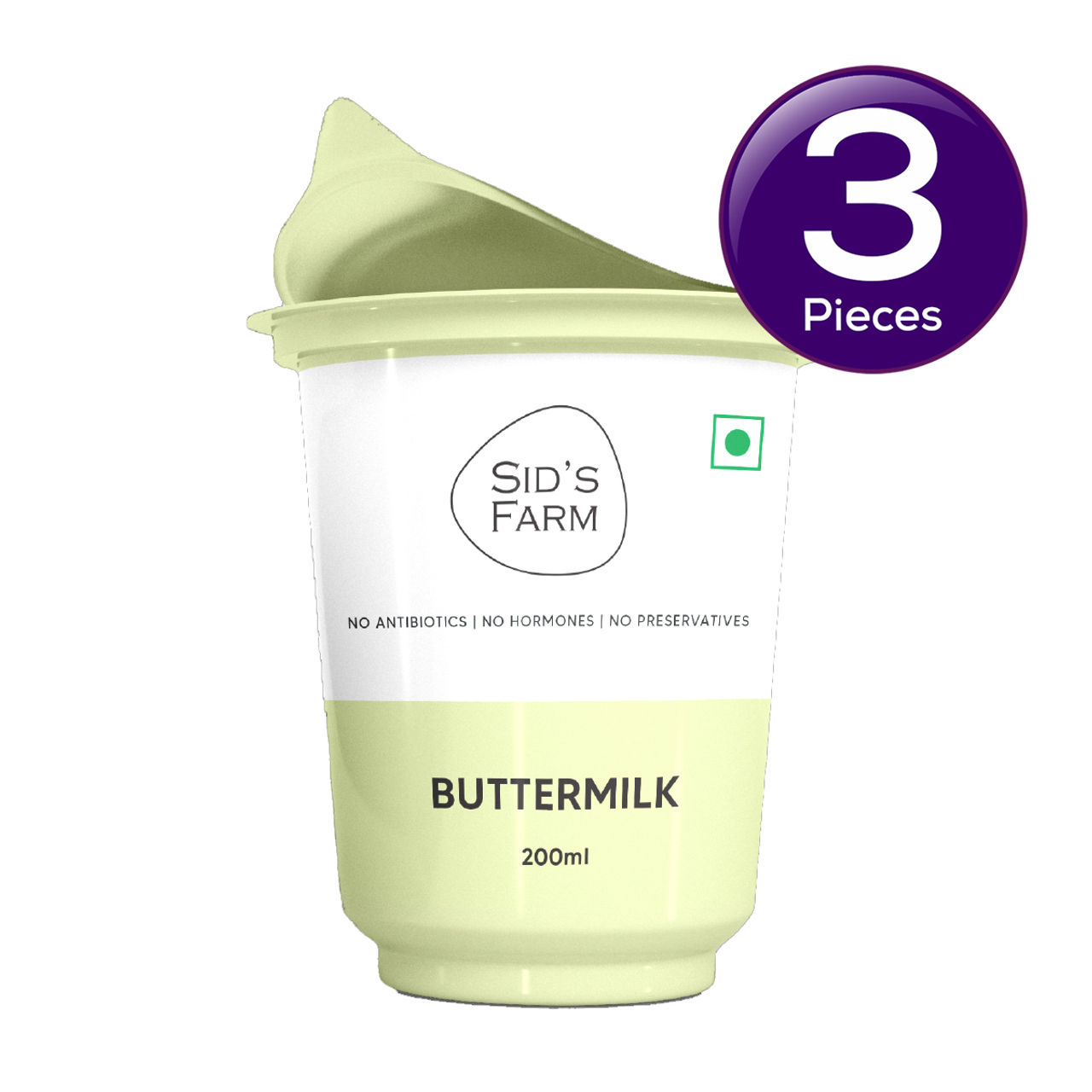 Sid's Farm Buttermilk 200 ml Combo