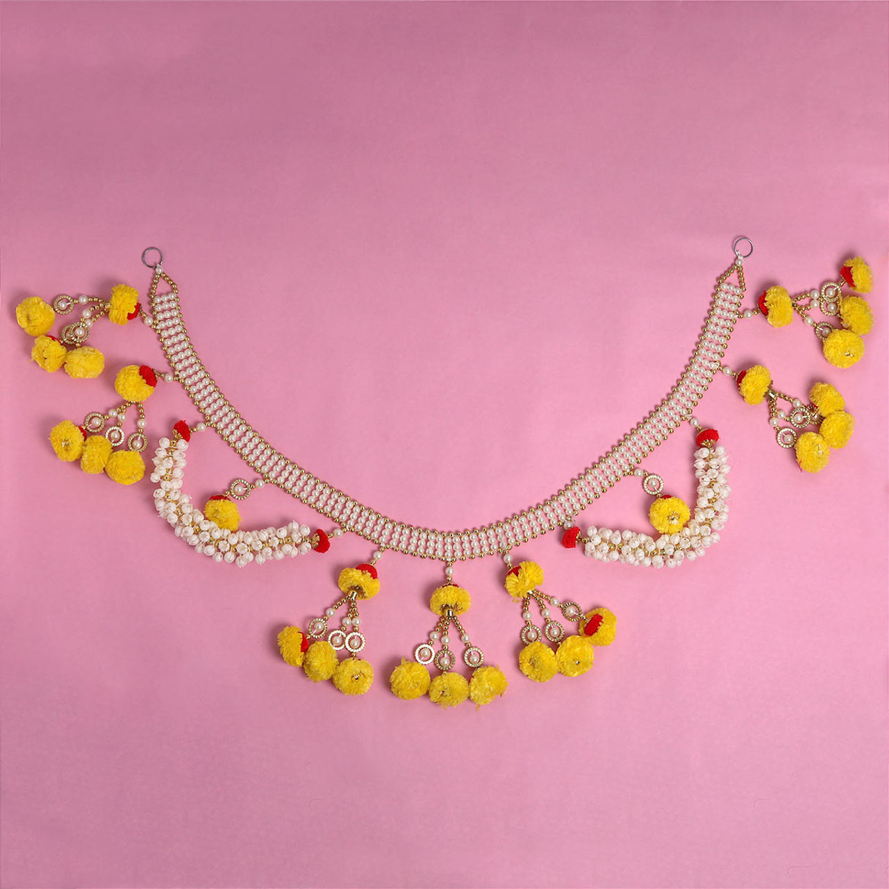 Gullak Beadwork Floral Toran