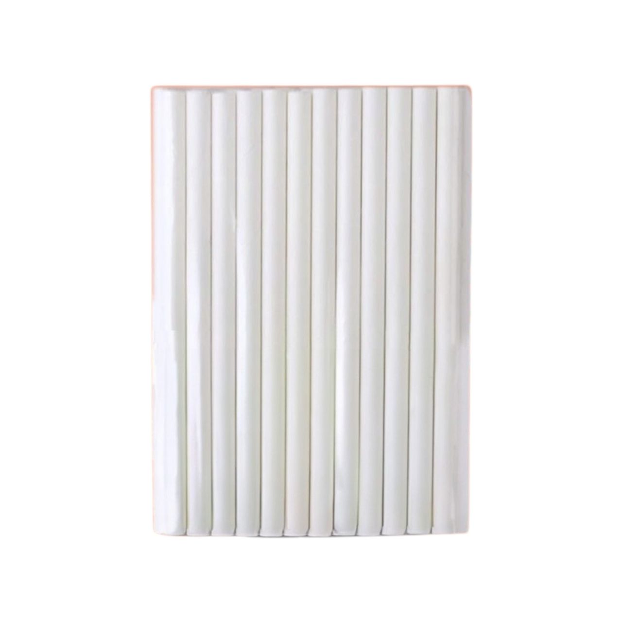 ECO SOUL 8mm White | 50 Count | Paper Straw