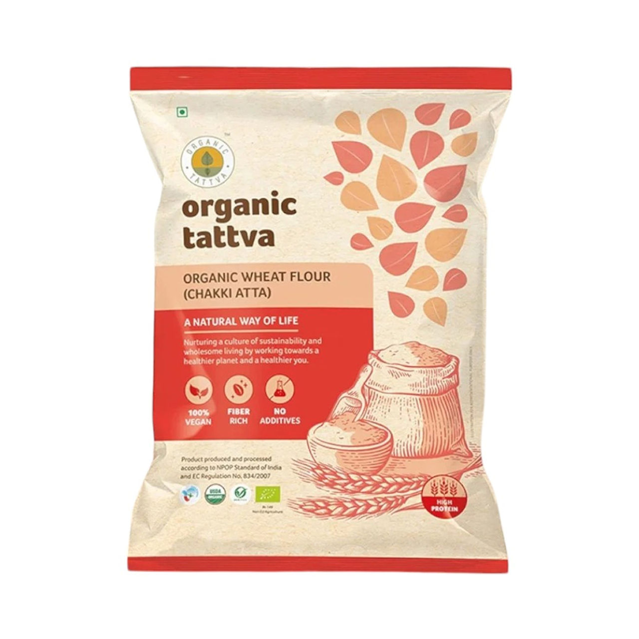 Organic Tattva Wheat Flour | Chakki Atta
