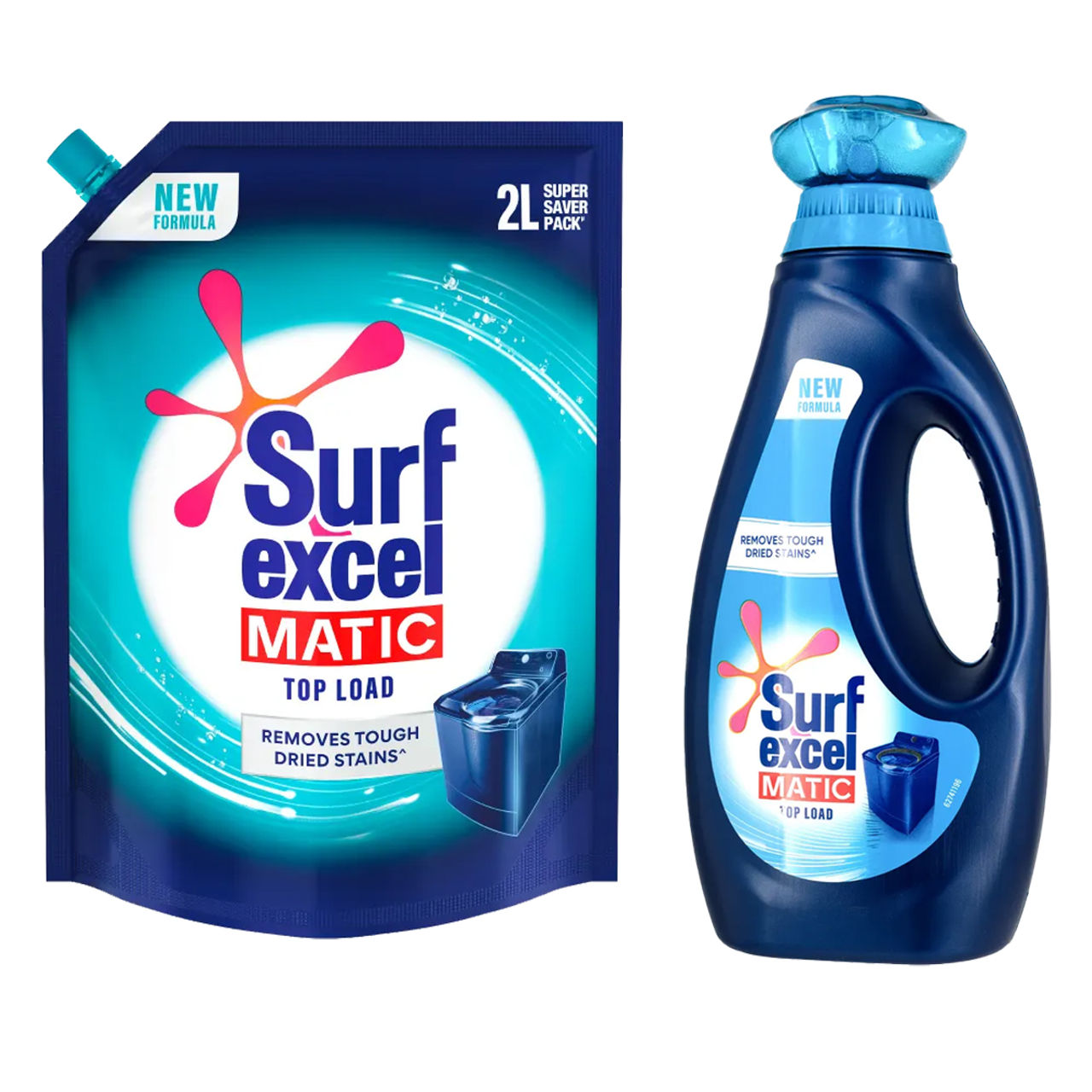 Surf Excel Matic Liquid Detergent Top Load 1L + 2L Pouch Combo