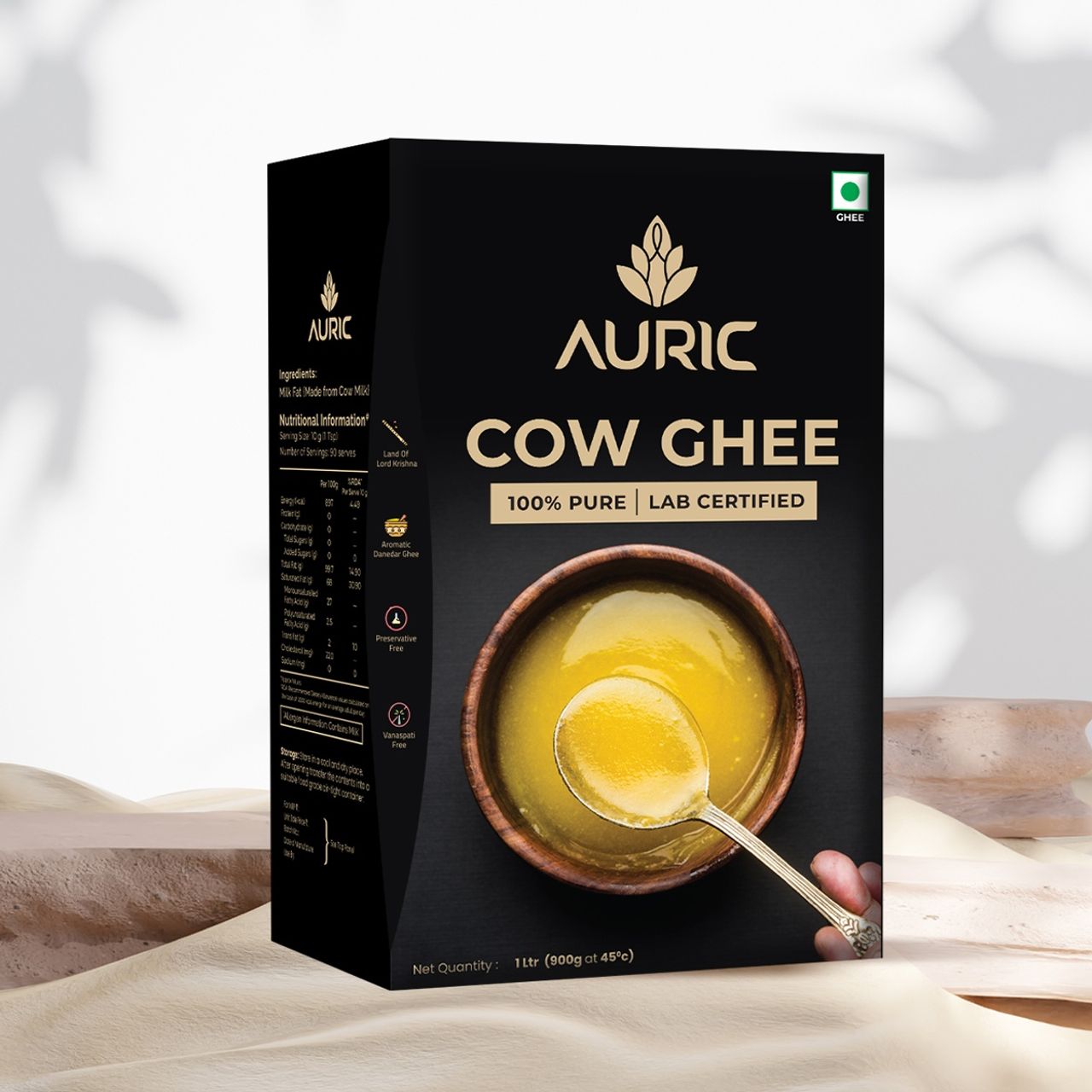 Auric Cow Ghee | Lab Certified | 100% Pure - Natural Ghee