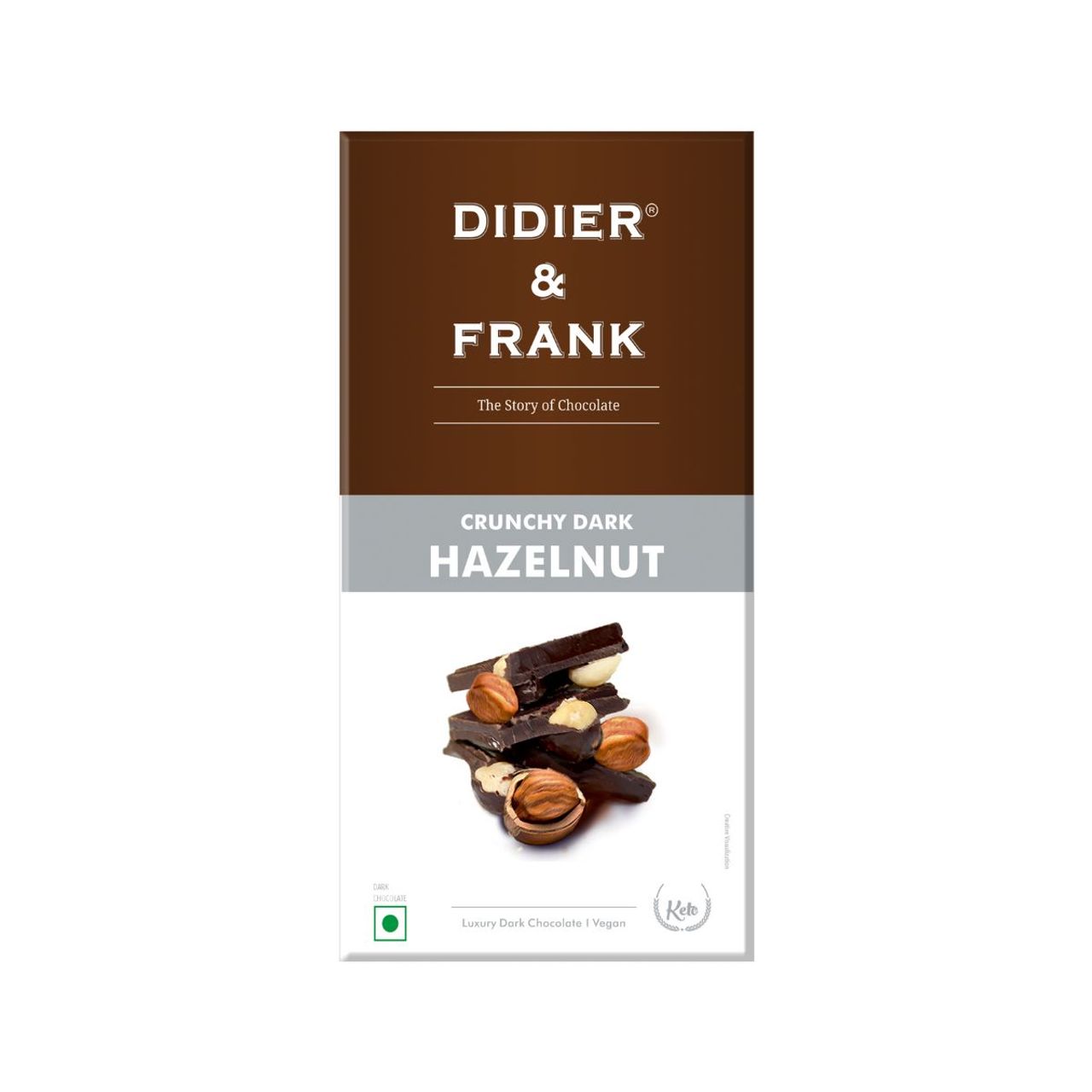 Didier & Frank Crunchy Hazelnut Dark Chocolate