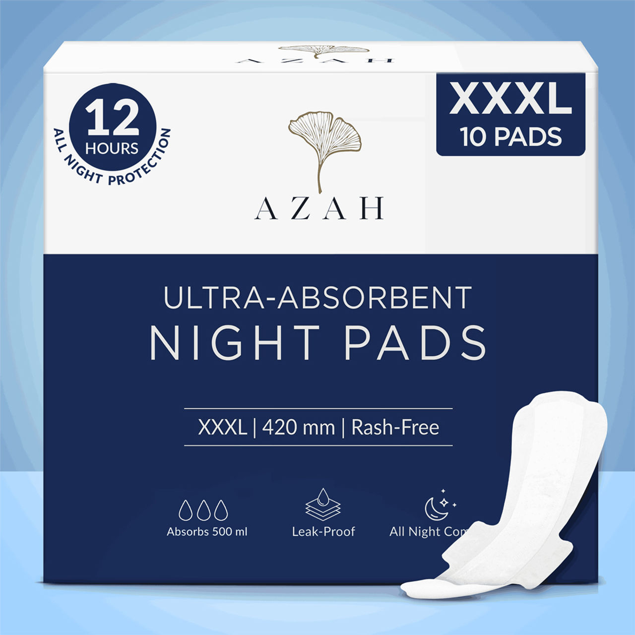 Azah Rash-Free Night XXXL Sanitary Pads